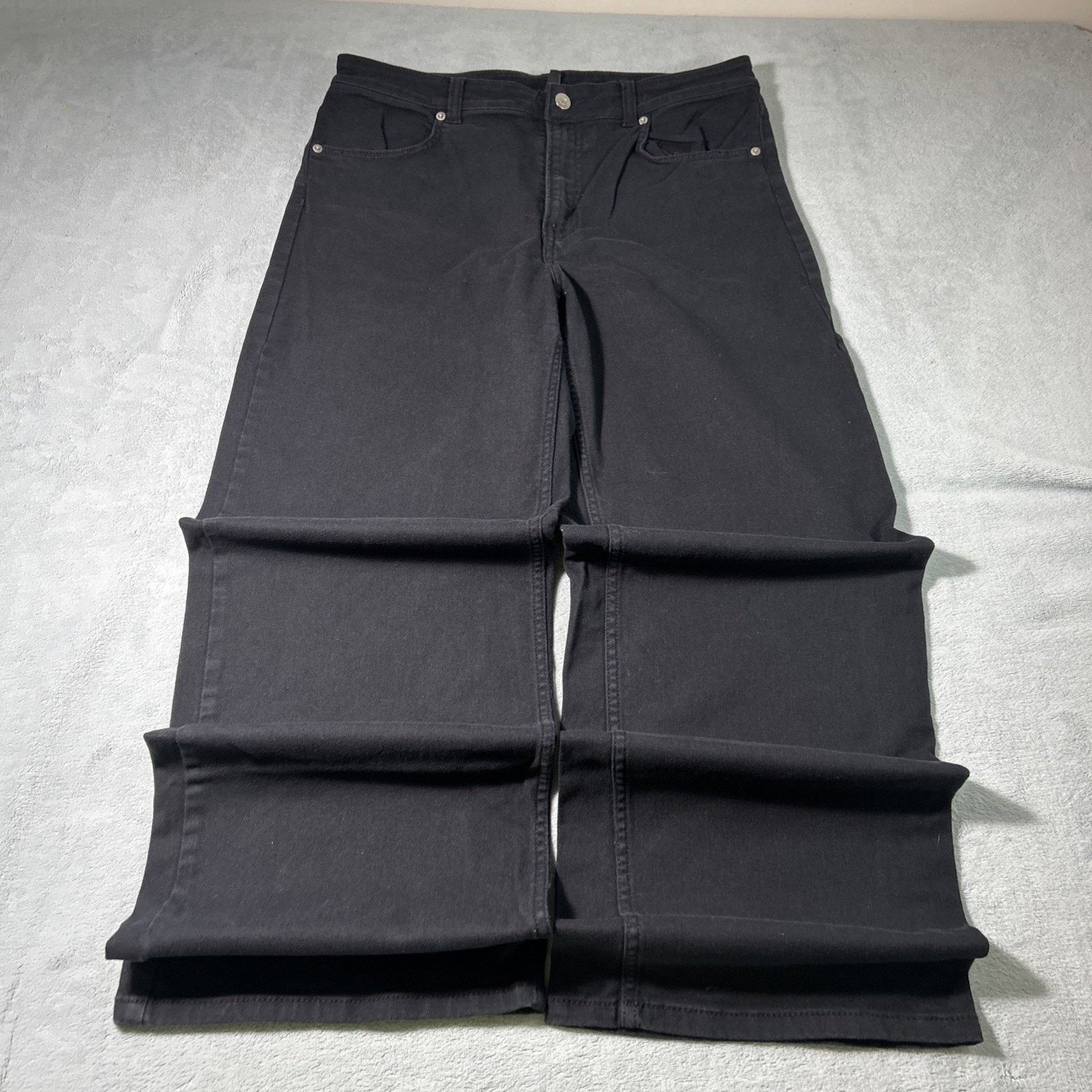 Divided Beyond Baggy Jeans 12 32x30 Black Hamilton Wide Baggie Loose Size 34" / US 12 / IT 48 - 4 Thumbnail