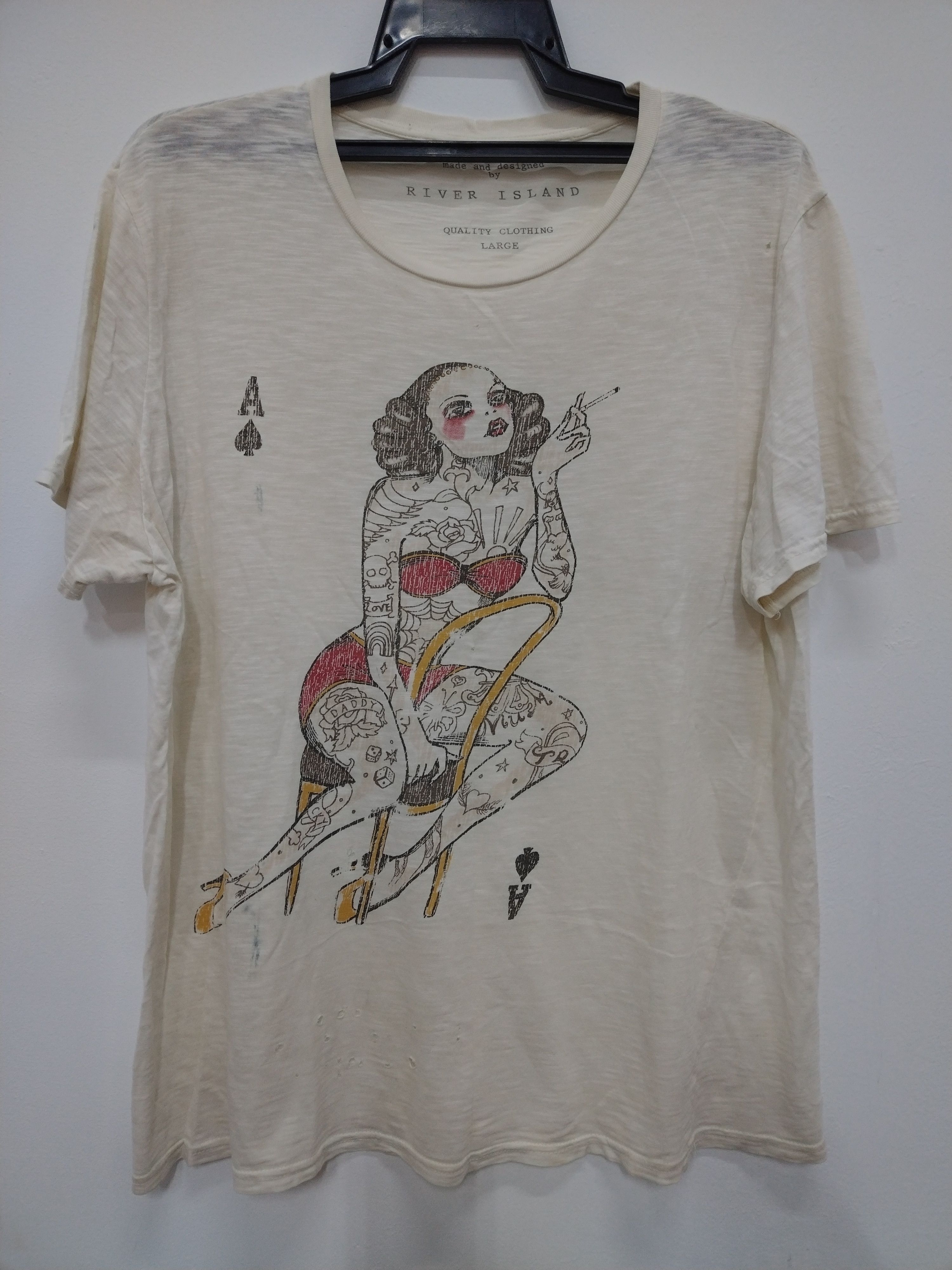 Hysteric Glamour CRAZY SICK RARE ACE LADY BIG PRINT TEE Size US L / EU 52-54 / 3 - 1 Thumbnail