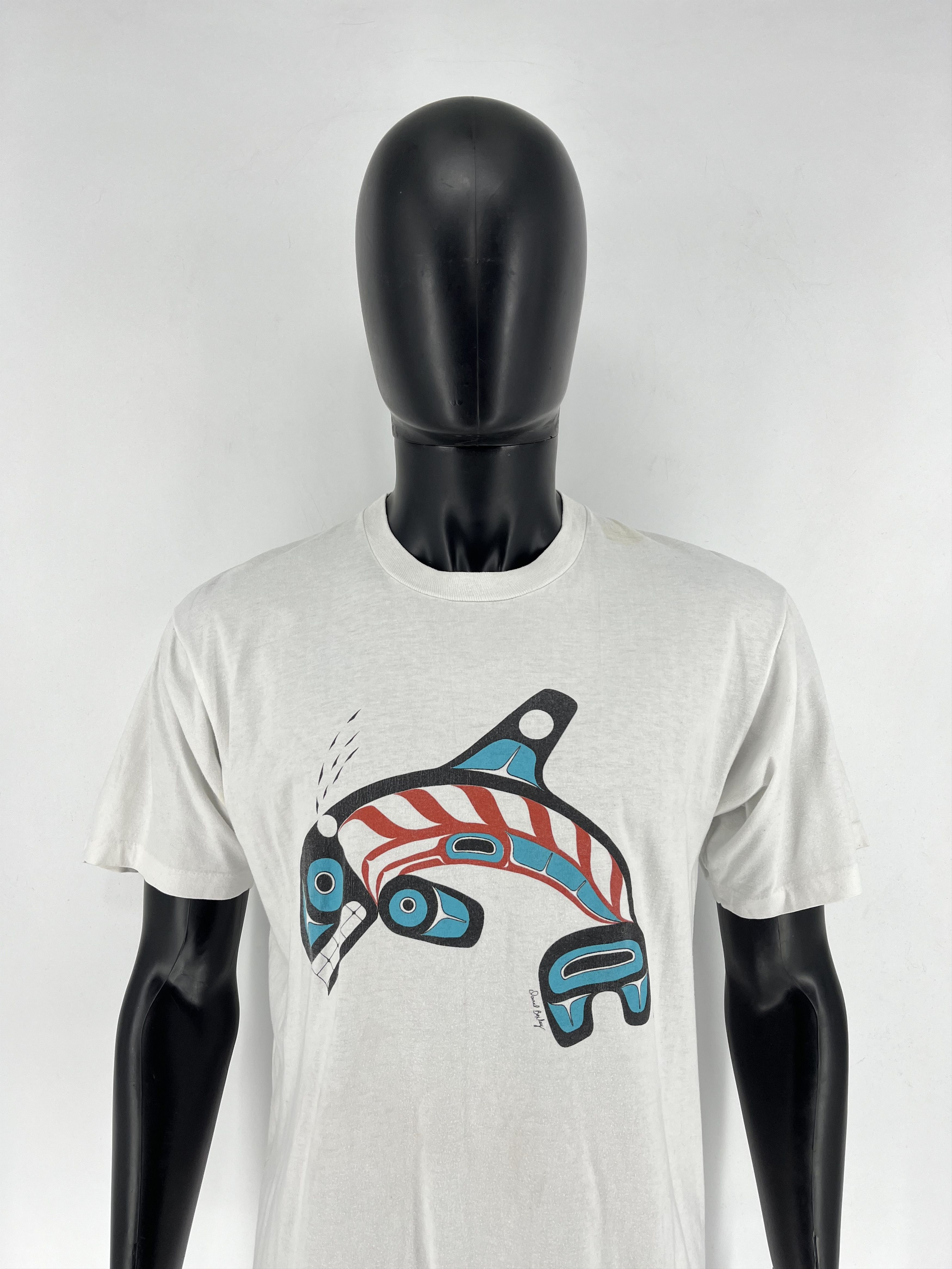 Vintage Vintage 90s Orca Killer Whale Pacific Daud Boxley Worldwide Size US XL / EU 56 / 4 - 1 Thumbnail