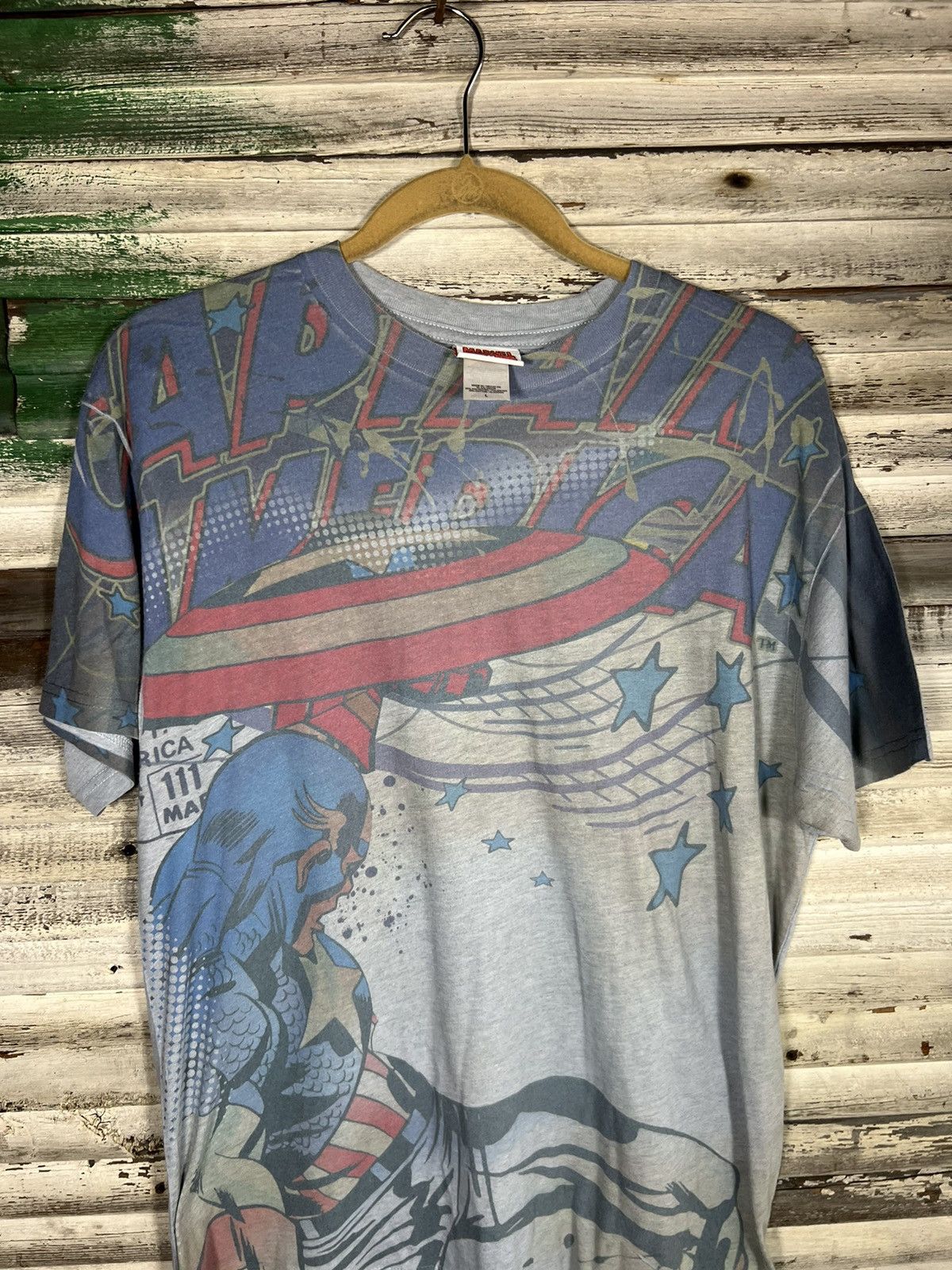 Marvel Comics × Vintage Vintage Marvel AOP Shirt Size US L / EU 52-54 / 3 - 5 Thumbnail