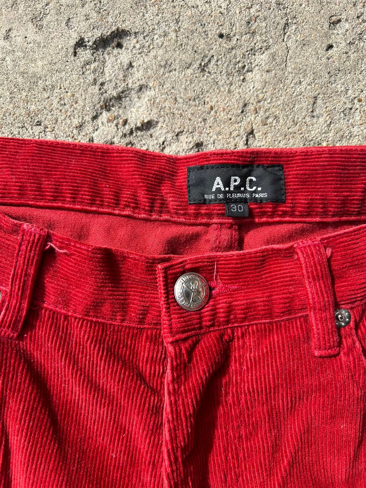 A.P.C. A.P.C 2000 RED CORDUROY pants Size US 30 / EU 46 - 2 Preview