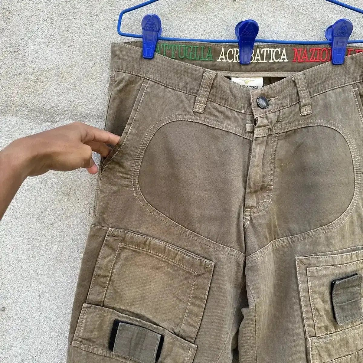 Aeronautica Militare 💥 STEALS 💥 AERONAUTICA MILITARE TROUSERS MULTIPOCKET CARGO Size US 32 / EU 48 - 4 Thumbnail