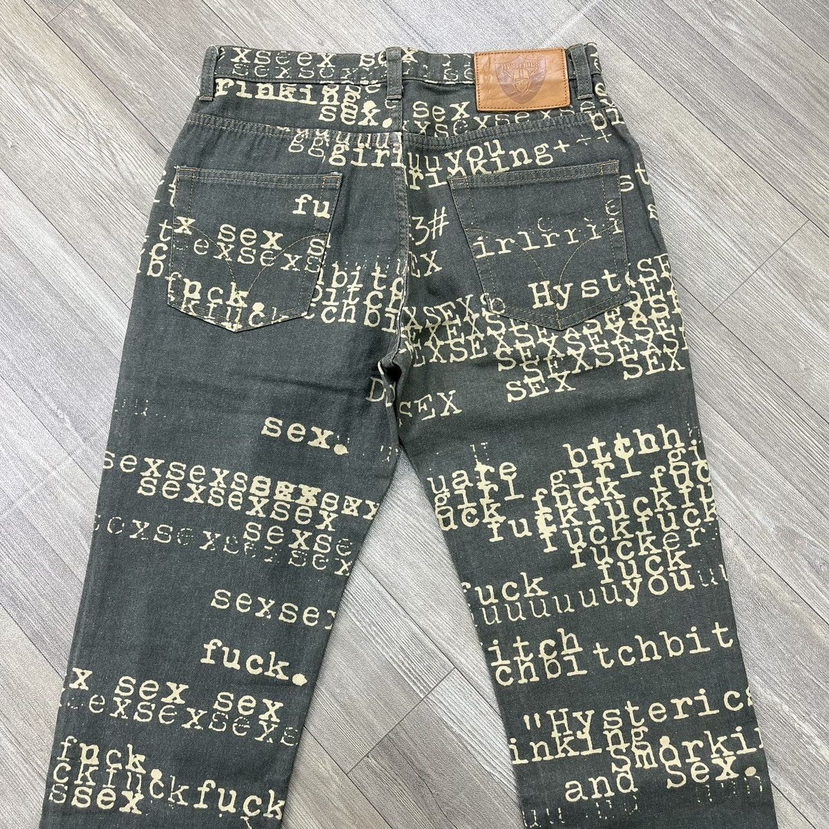 Hysteric Glamour Vintage Hysteric Glamour Sex Fuck Bitch Flared Jeans Y2K Size US 28 / EU 44 - 17 Thumbnail