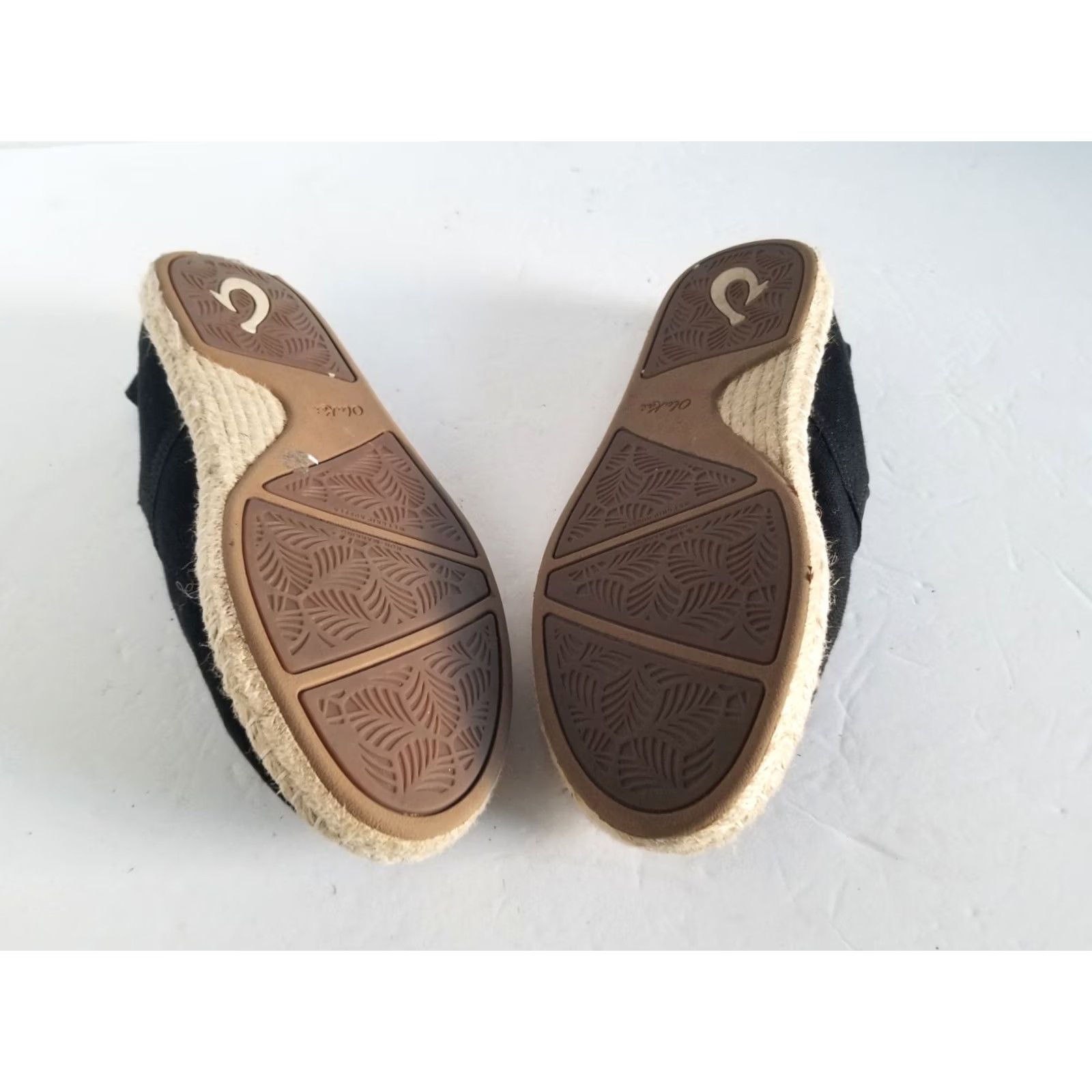Olukai OluKai Kaula Pa'a Kapa Lava Rock Espadrilles black Slip On loafers size 8 Women Casual Shoes Size US 8 / IT 38 - 7 Thumbnail