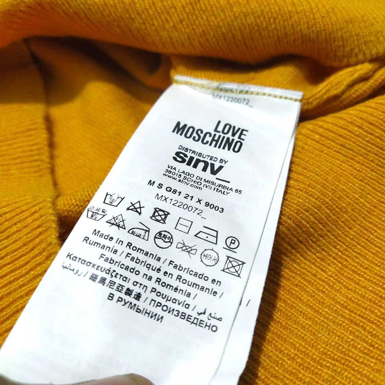 Moschino Moschino Yellow Sweater Size US S / EU 44-46 / 1 - 5 Thumbnail