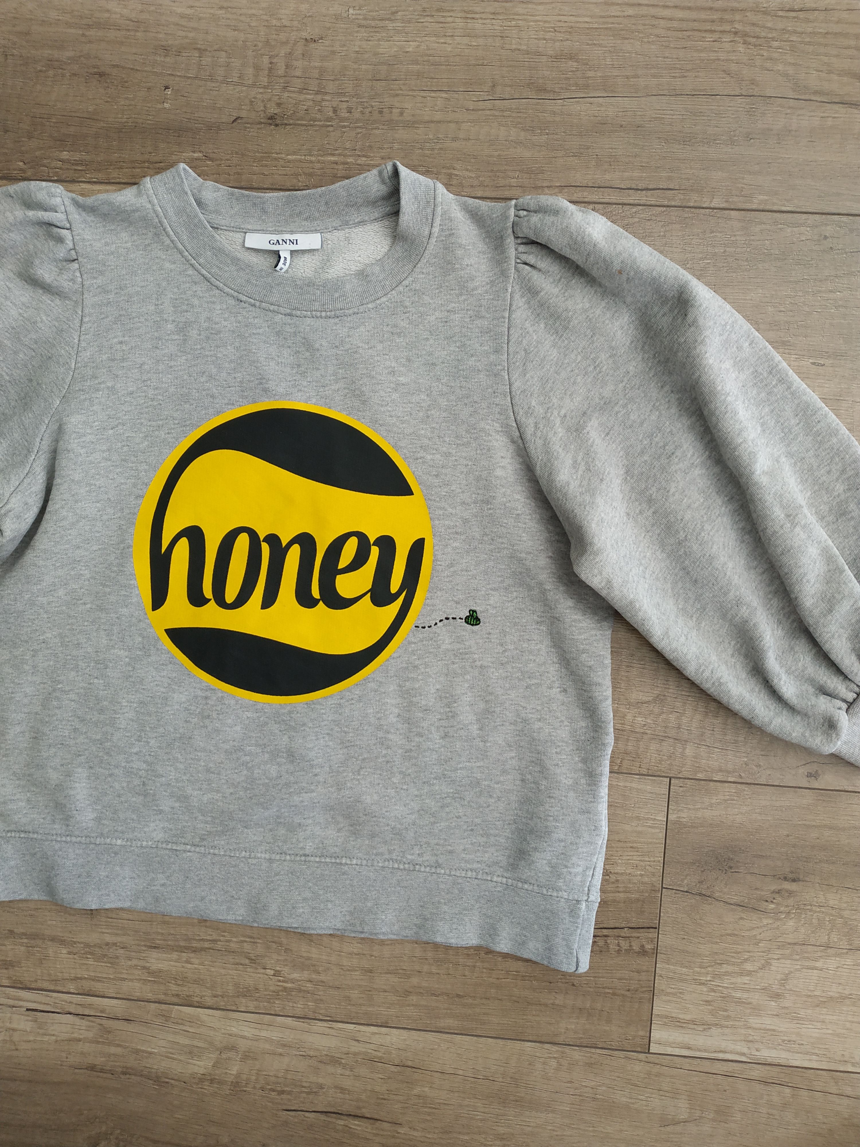 Ganni GANNI 'Honey' Women's Sweatshirt, s. MEDIUM, fit. SMALL Size M / US 6-8 / IT 42-44 - 2 Thumbnail