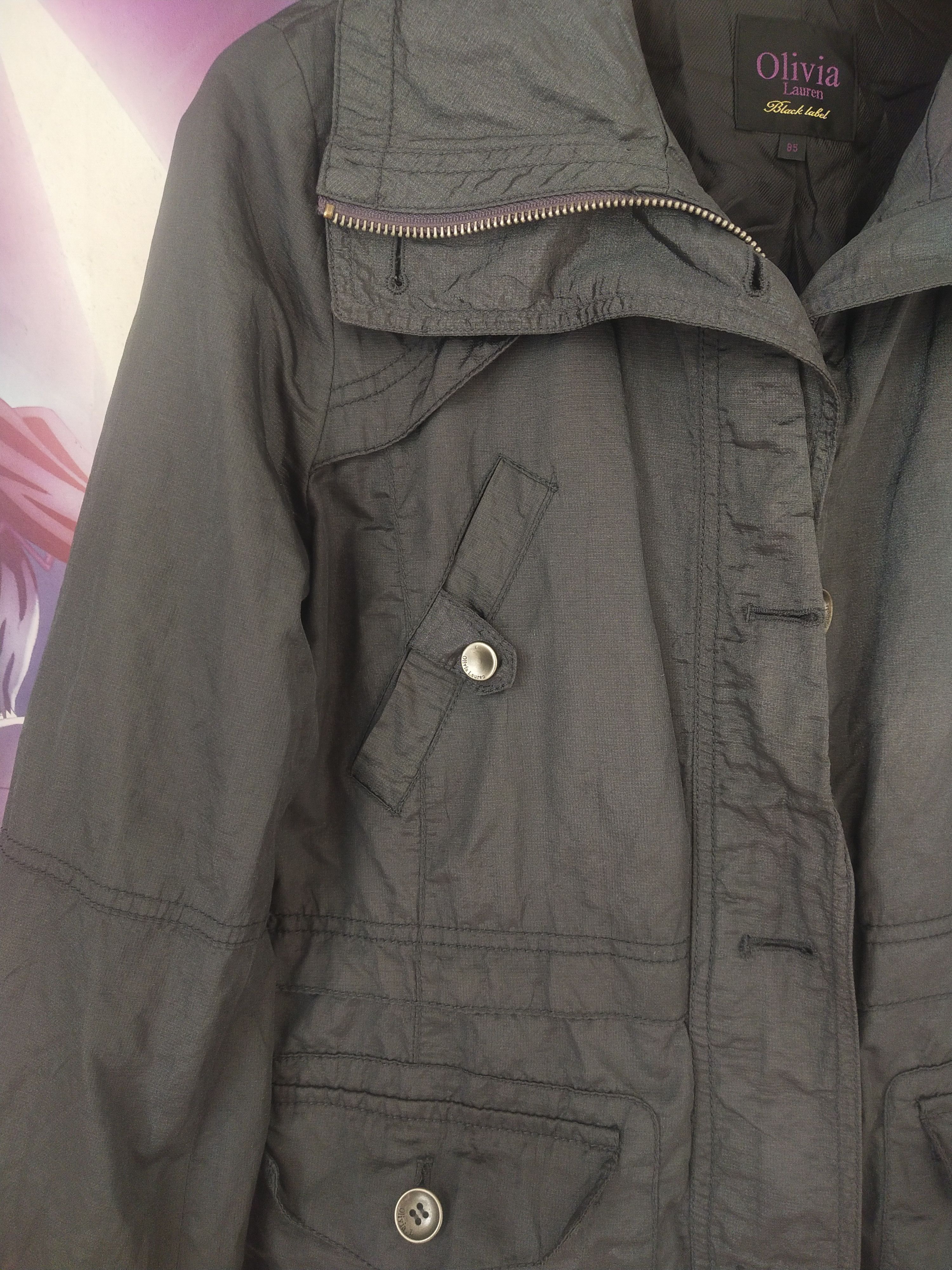 20471120 2000s Olivia Lauren Black Label Utility Field Jacket Women Size M / US 6-8 / IT 42-44 - 2 Thumbnail