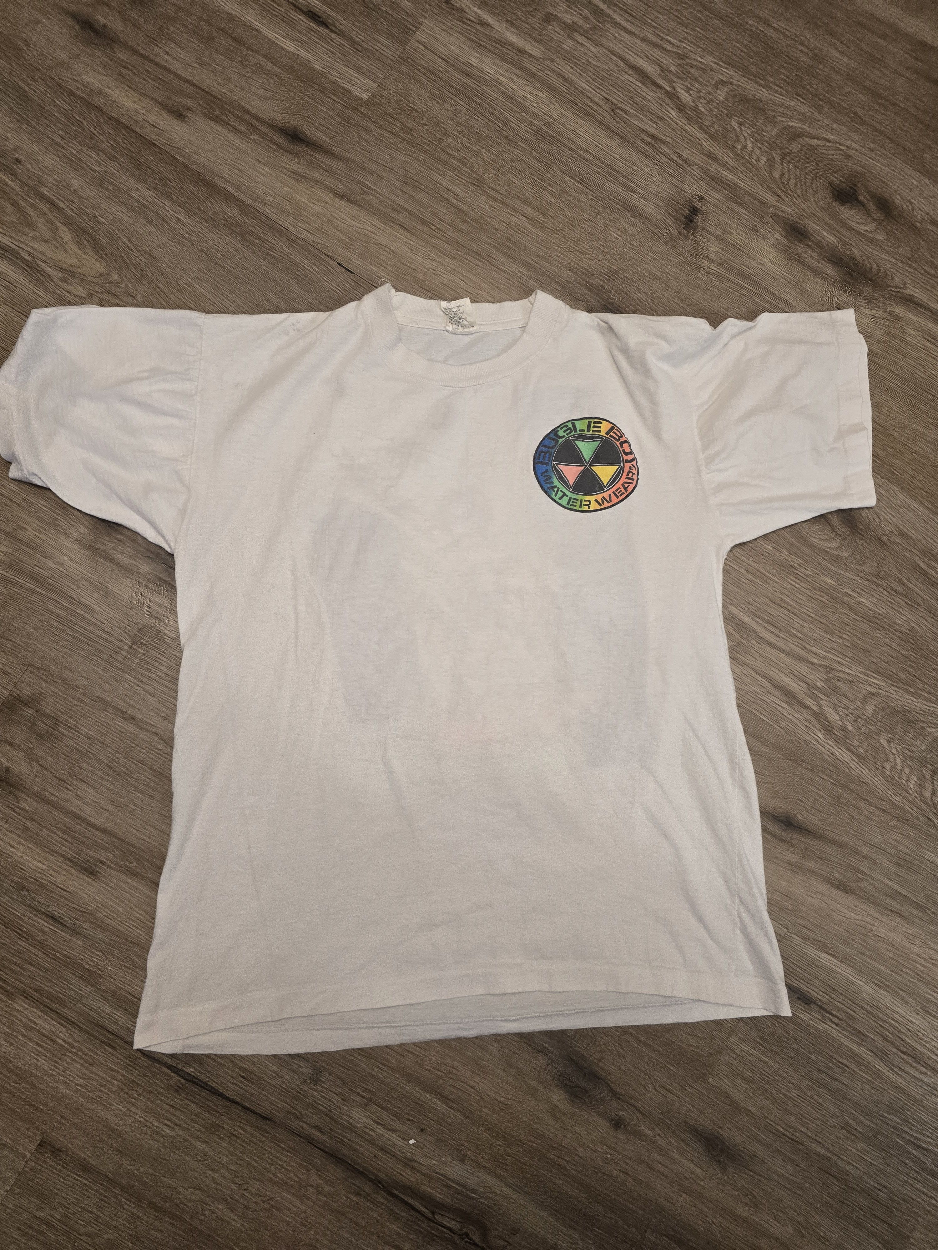Bugle Boy Vintage 90s Bugle Boy Surfing Graphic Unisex White T-shirt L Size US L / EU 52-54 / 3 - 2 Thumbnail