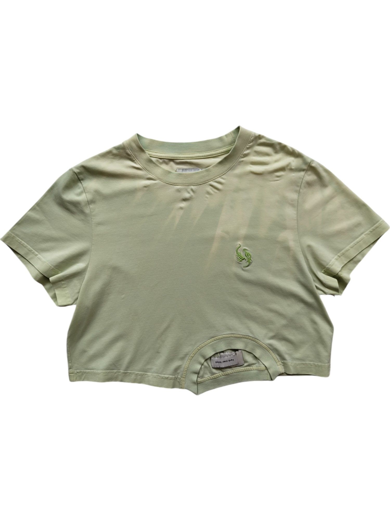 Feng Chen Wang Light Lime Tee With Tie Dye Effect Size S / US 4 / IT 40 - 1 Thumbnail