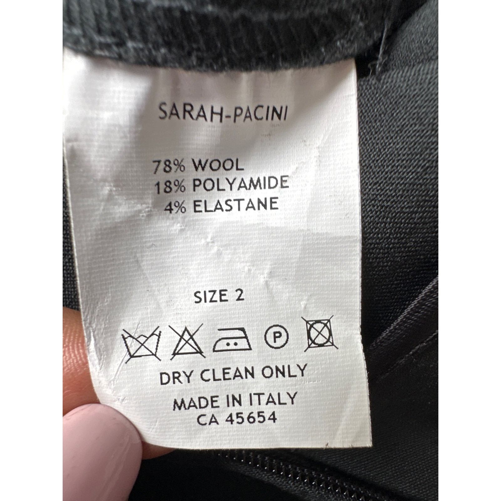 Sarah Pacini Sarah Pacini Made in italy Black Pants Sz 2 Size 30" / US 8 / IT 44 - 5 Thumbnail
