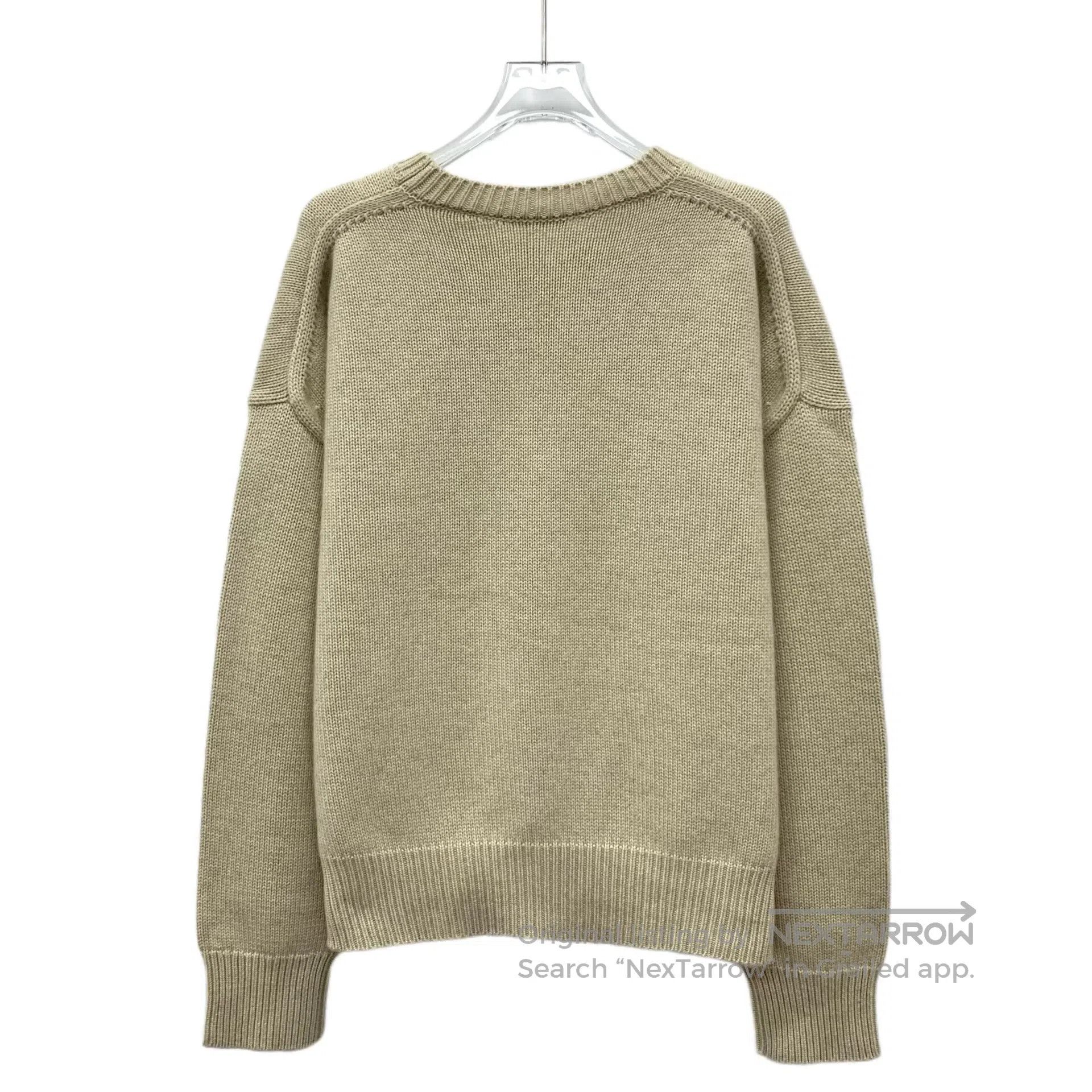 Celine CELINE Brown cashmere round neck long sleeve knitted sweat Size US M / EU 48-50 / 2 - 2 Thumbnail