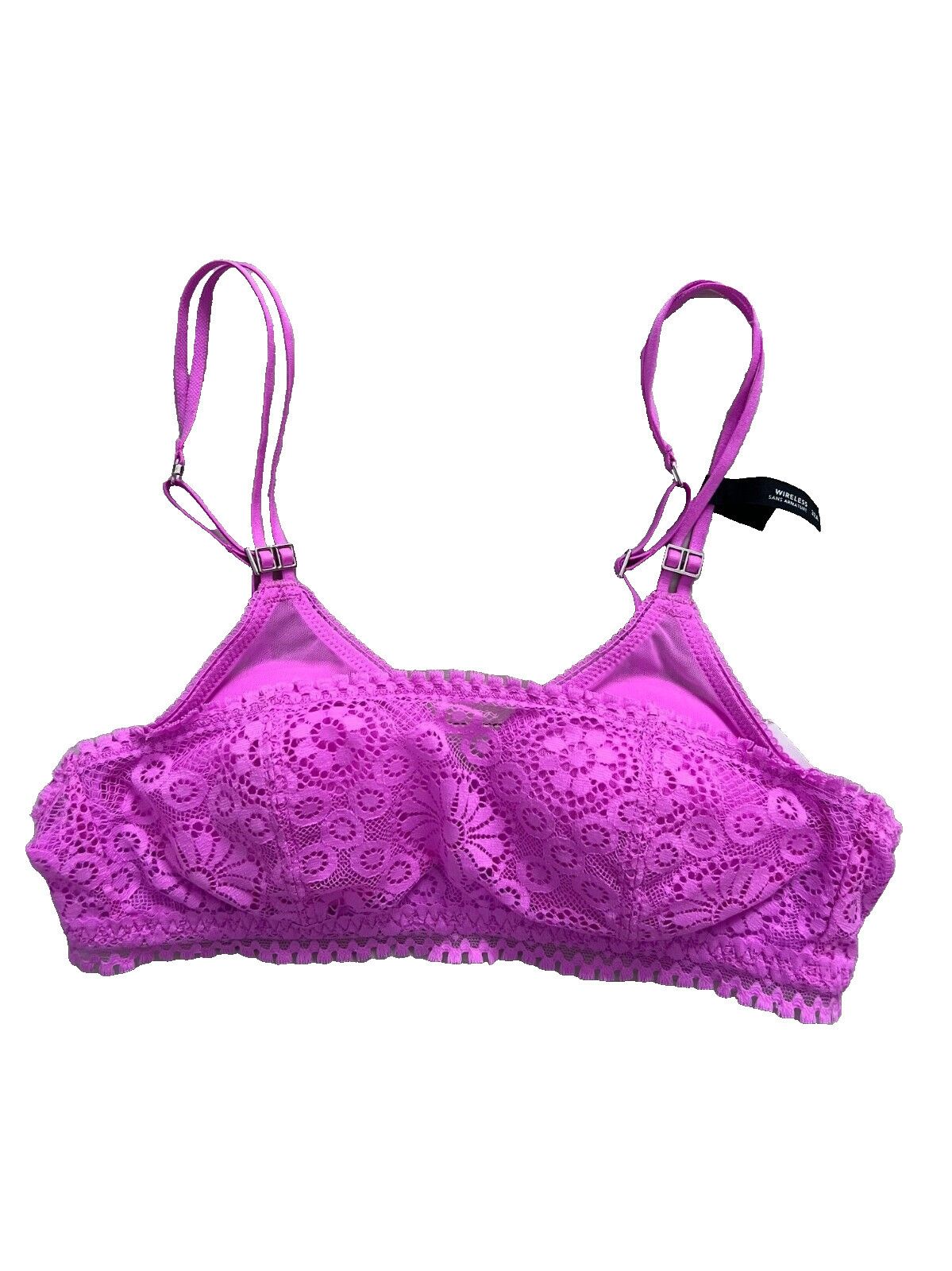 Other Aerie Floral Lace Wireless Bra Fuchsia Pink ( 32A ) Size ONE SIZE - 1 Thumbnail
