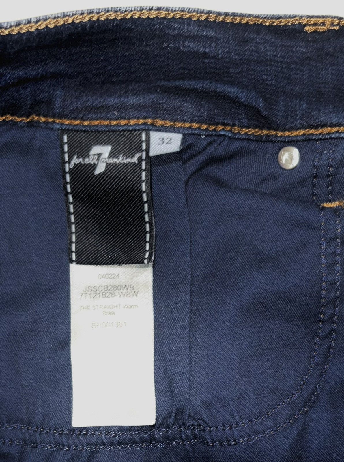 7 For All Mankind 7 For All Mankind Men’s The Straight in Warm Braw 32W/ 33In Size US 32 / EU 48 - 10 Thumbnail