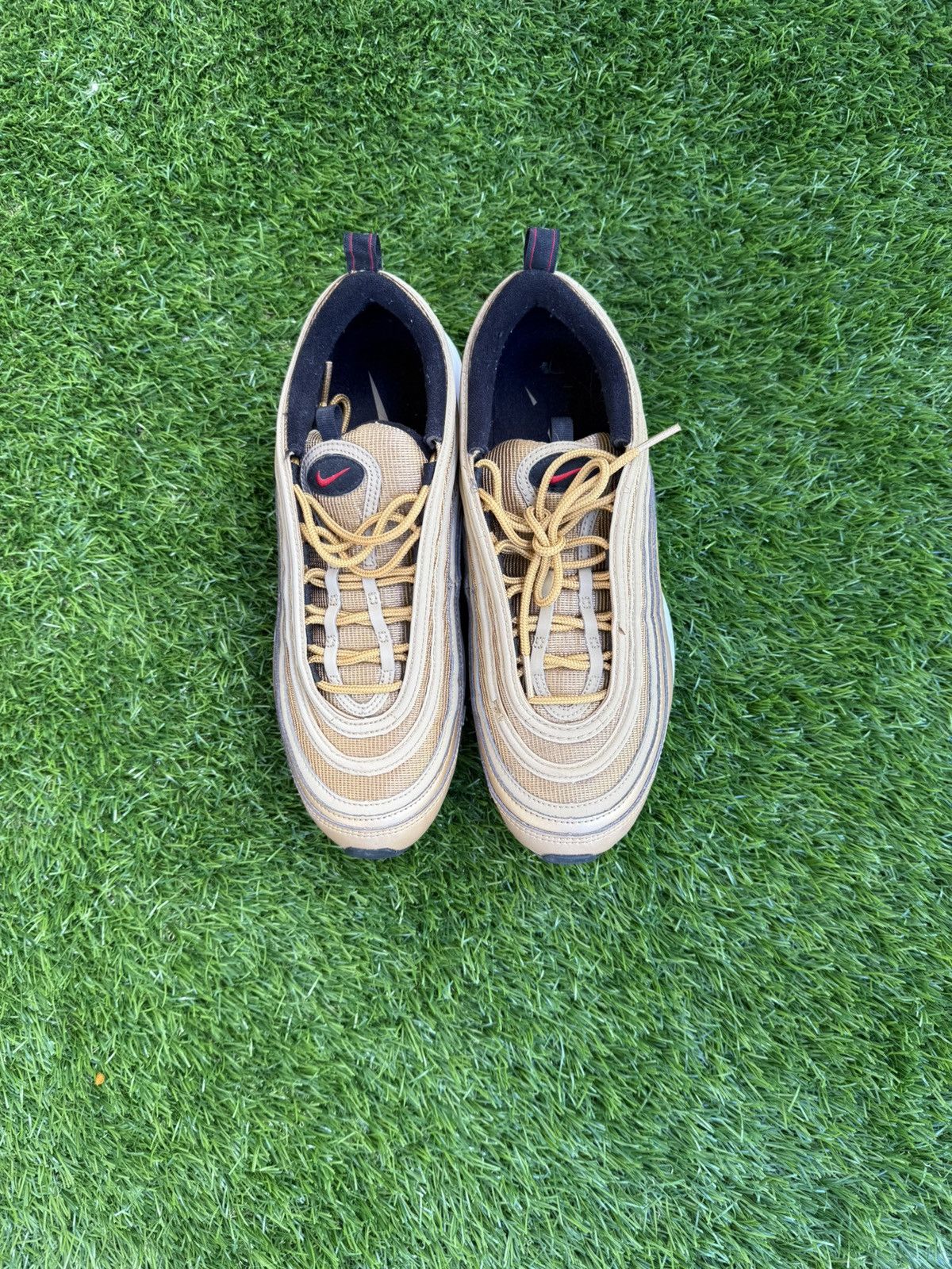 Nike Nike Airmax 97 Gold size 9.5 Size US 9.5 / EU 42-43 - 3 Thumbnail