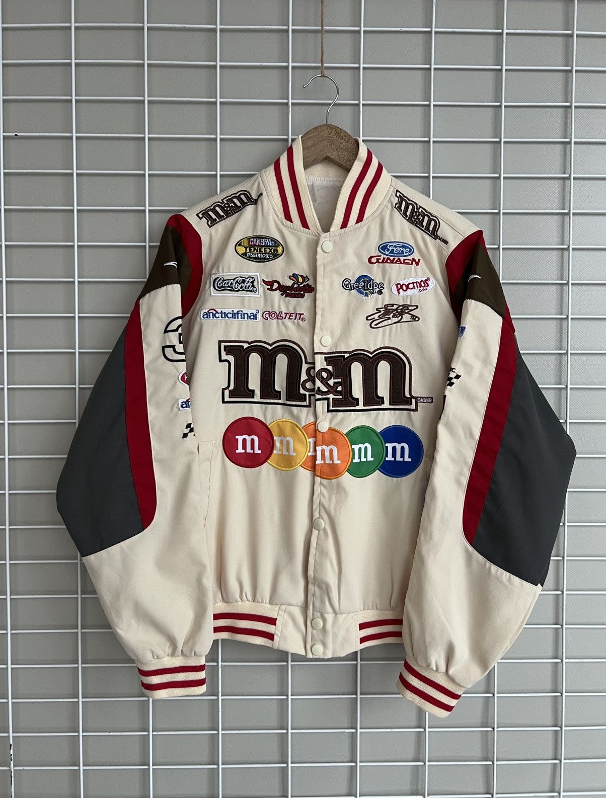 Other M&M Nascar Racing Jacket Mens Size M Varsity Snap Bomber Size US M / EU 48-50 / 2 - 1 Thumbnail