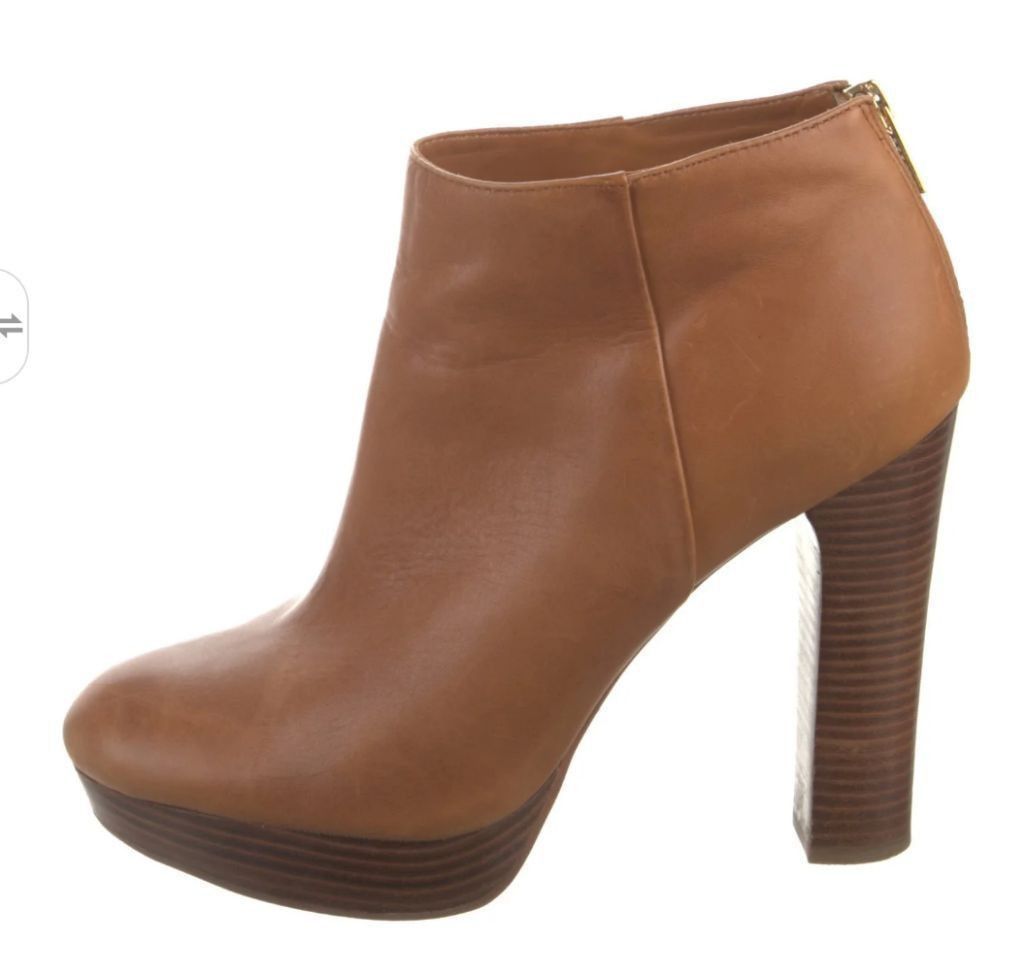 Michael Kors Michael Kors Lesley Leather Platform Ankle Boots Size 10M Size US 10 / IT 40 - 1 Thumbnail