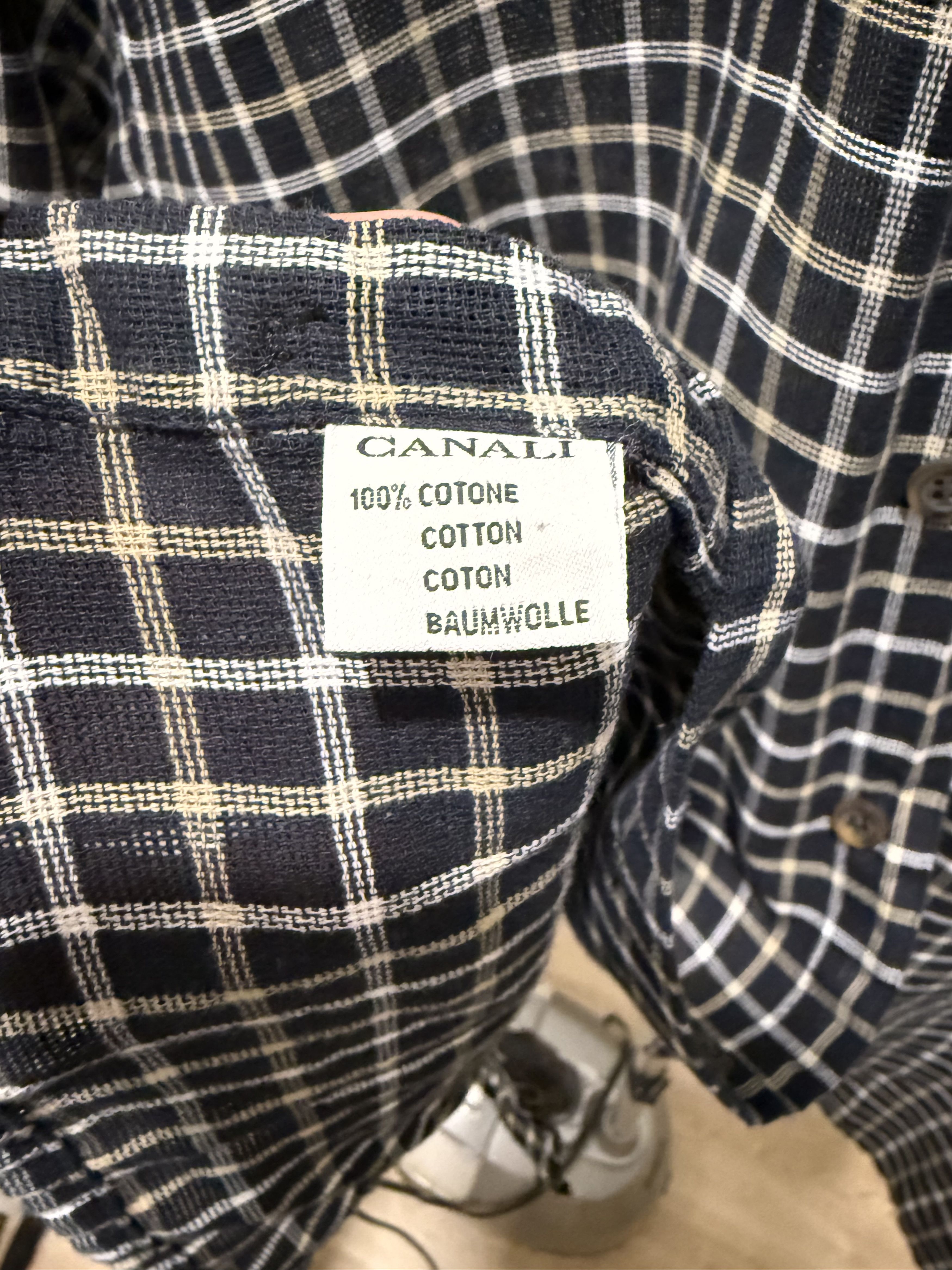 Canali Vintage Canali Short Sleeve Button Down — Lightweight Cotton Size US XL / EU 56 / 4 - 4 Thumbnail