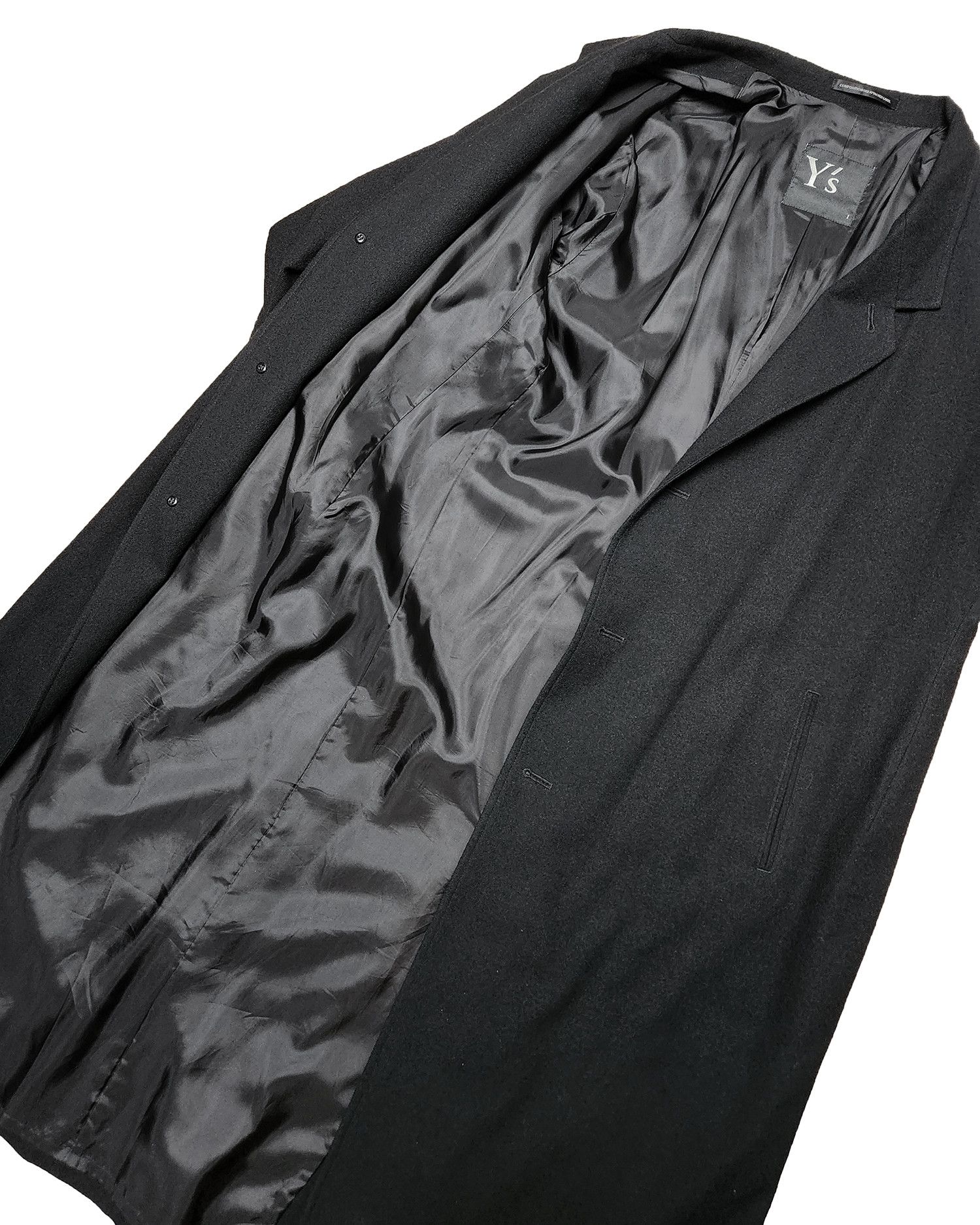 Yohji Yamamoto Y's by Yohji Yamamoto U-Tailored Wool Coat Size S / US 4 / IT 40 - 9 Thumbnail