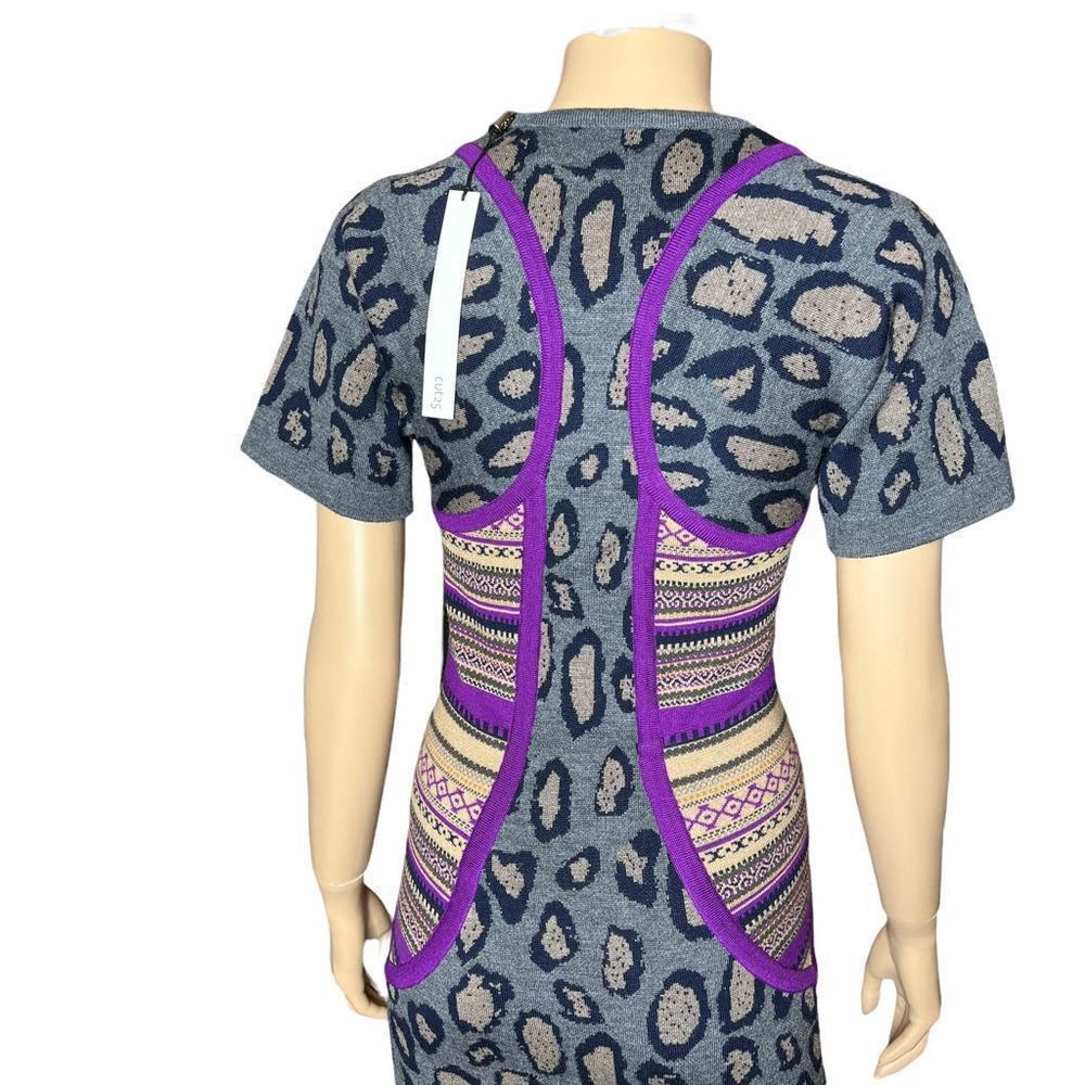 Yigal Azrouel Cut25 by Yigal Azrouel Animal Print bodycon wool dress XS NWT Size XS / US 0-2 / IT 36-38 - 8 Thumbnail