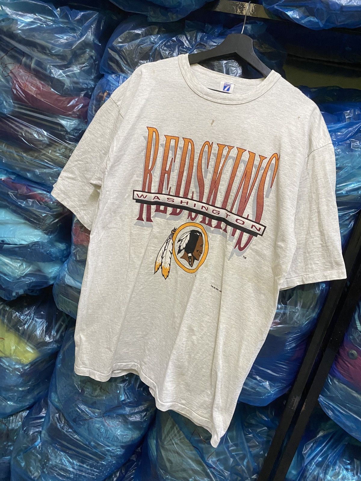 Logo 7 VINTAGE WASHINGTON REDSKINS NFL TEAM SHIRT Size US XL / EU 56 / 4 - 2 Thumbnail