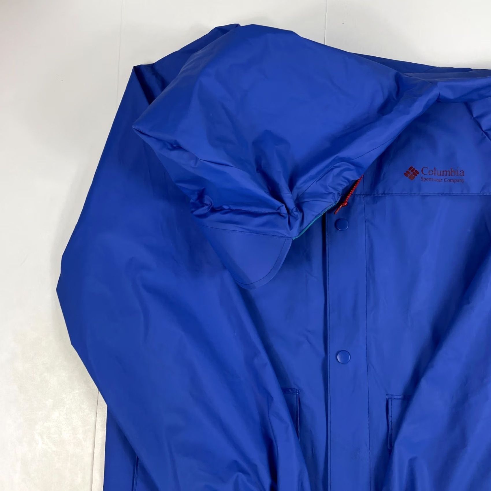 Vintage VINTAGE Columbia Jacket Mens Small Blue Full Zip Waterproof Hooded Retro Hiking Size US S / EU 44-46 / 1 - 2 Thumbnail