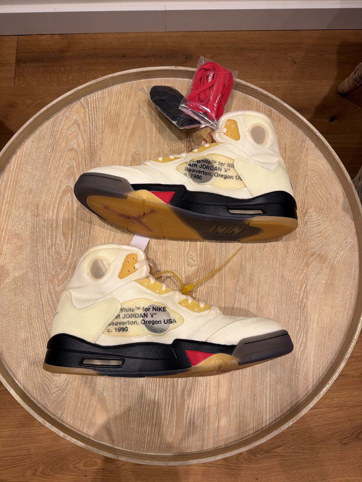 Jordan Brand Jordan 5 Retro Off White „Sail“ Size US 12 / EU 45 - 6 Thumbnail