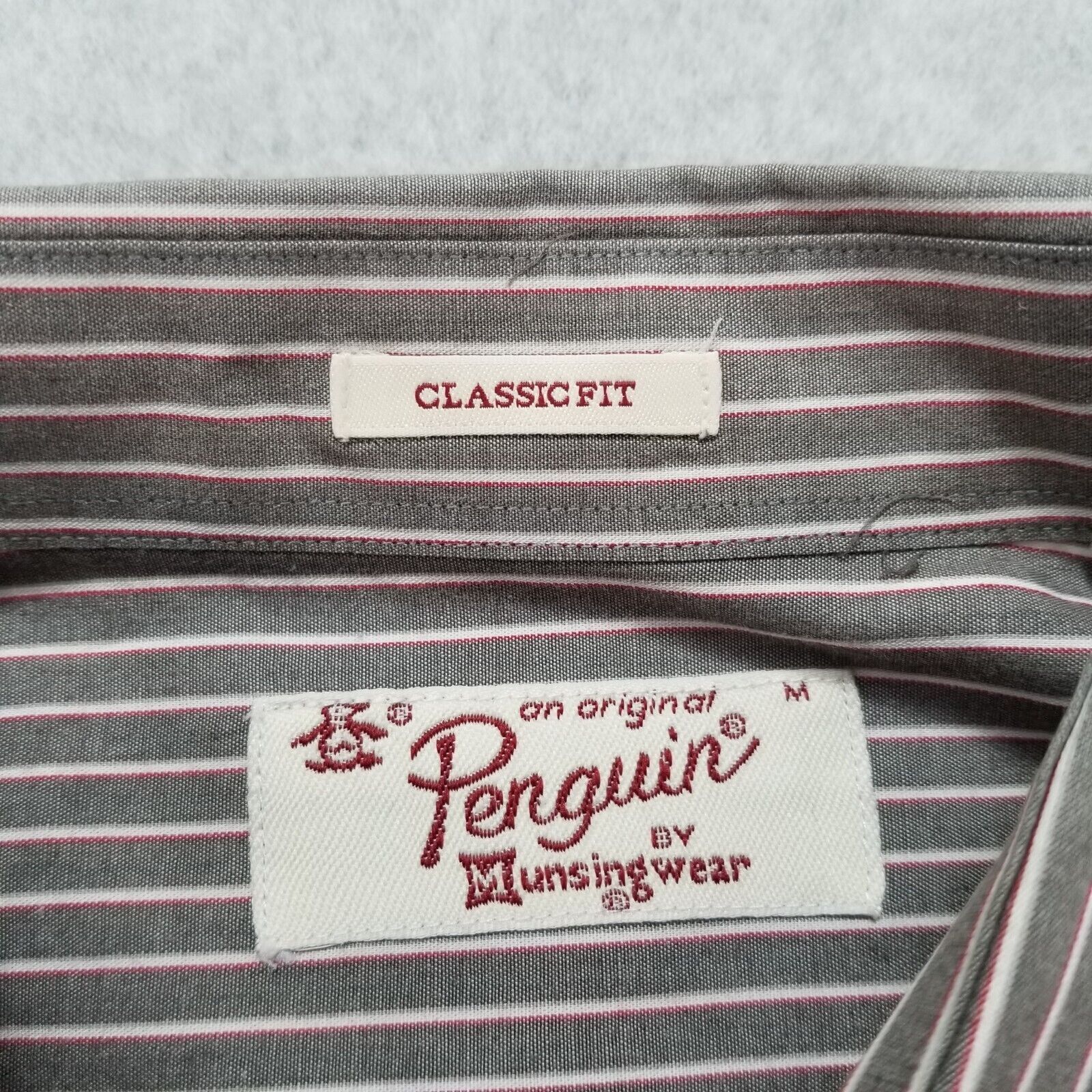 Original Penguin Penguin Shirt Mens Medium Pocket Striped Casual Long Sleeve Size US M / EU 48-50 / 2 - 4 Thumbnail