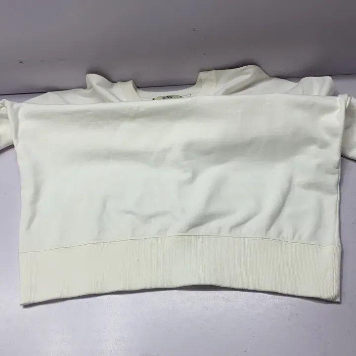 Fendi Fendi White Long Sleeve Knit Sweatshirt -2508 Size S / US 4 / IT 40 - 7 Thumbnail