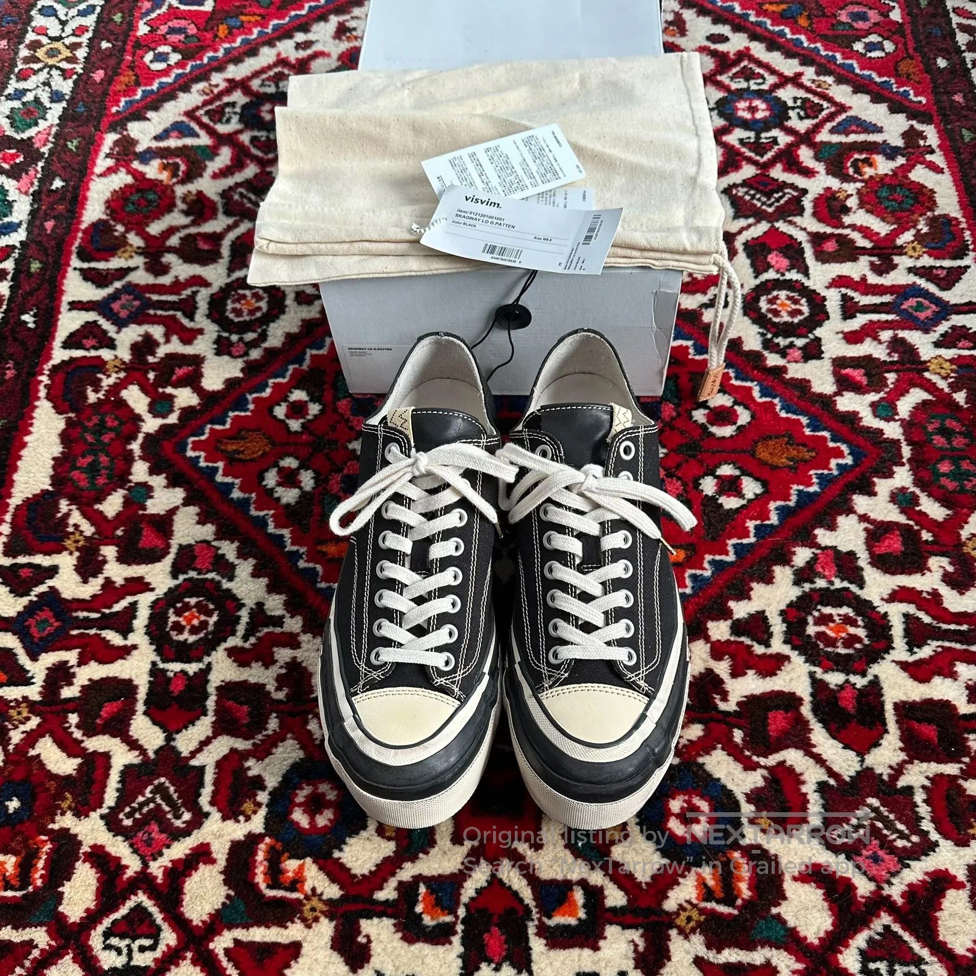 visvim skagway canvas shoes size 9.5.