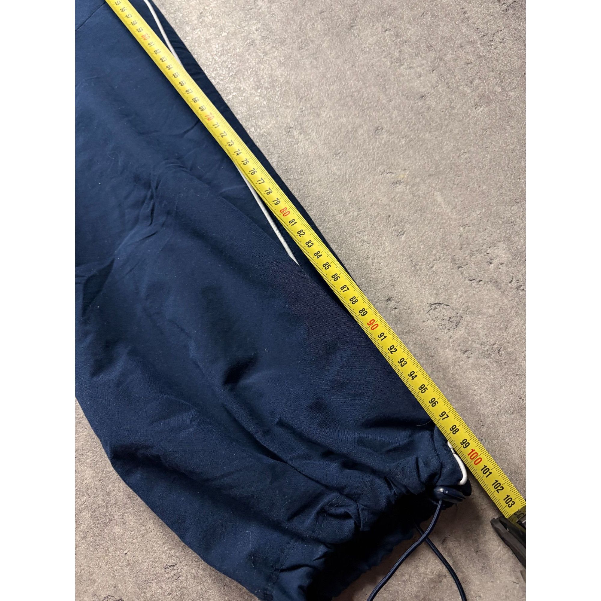 Nike Vintage Nike Track Pants Navy Blue Baggy Trousers Drawstring Size US 32 / EU 48 - 5 Thumbnail