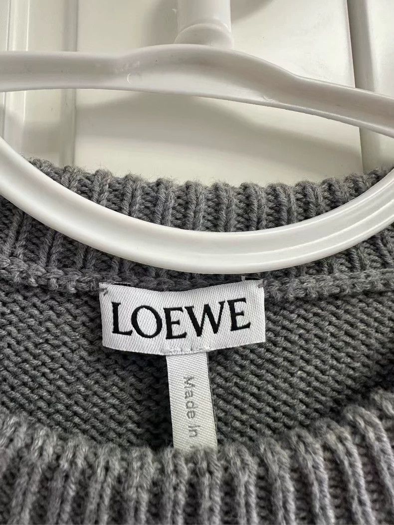 Loewe LOEWE Embroidered slogan logo sweater Size S / US 4 / IT 40 - 3 Thumbnail