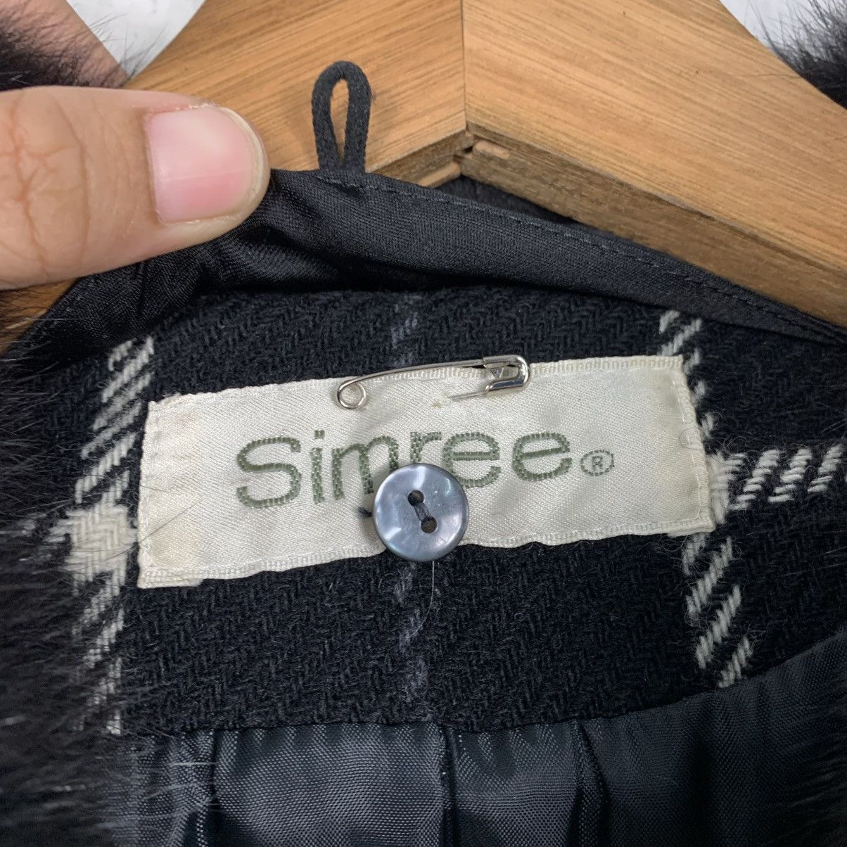 Japanese Brand Japanese Brand Simree Checkered Double Breasted Wool Jacket Size M / US 6-8 / IT 42-44 - 15 Thumbnail