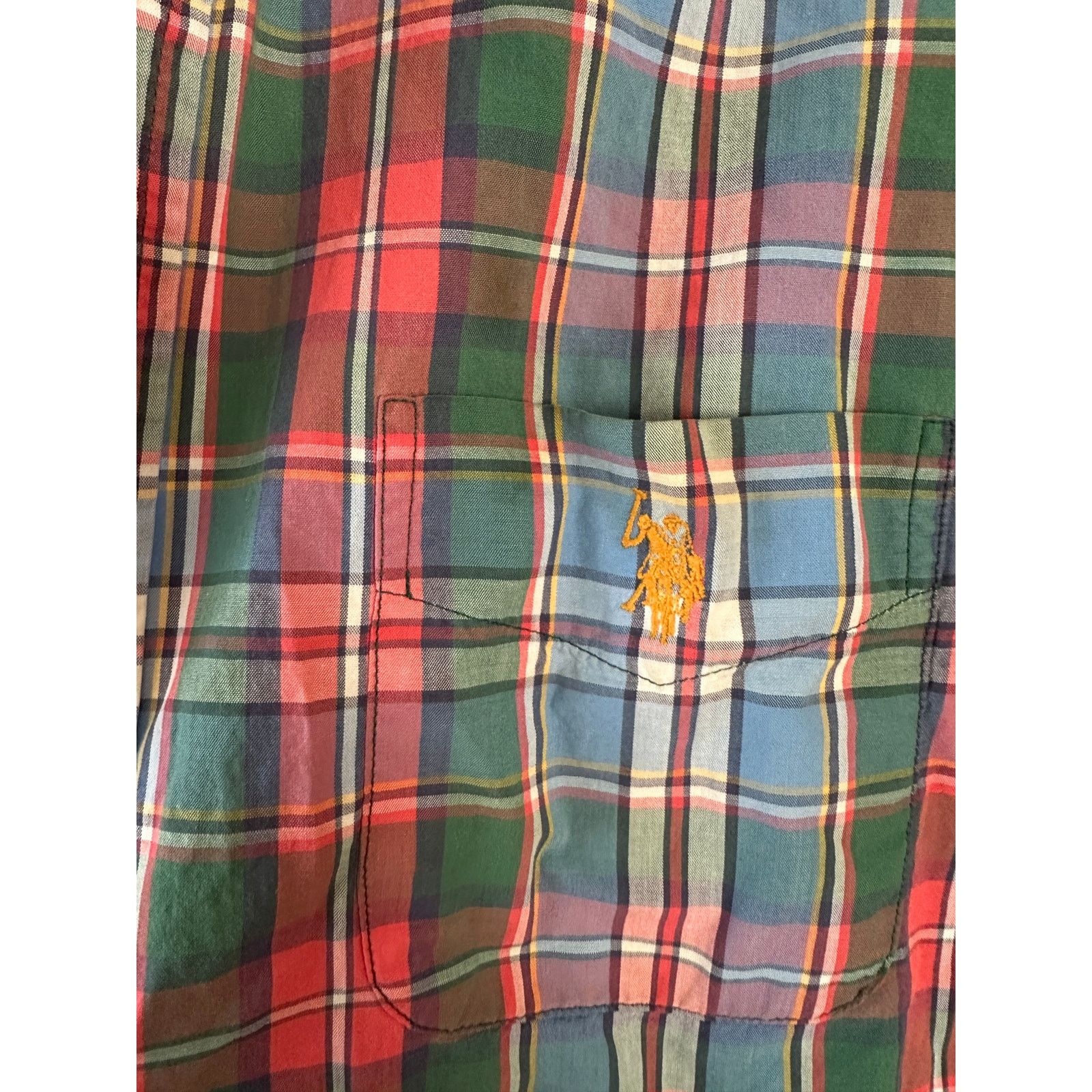 U.S. Polo Assn. U.S. Polo Plaid Button Down Flannel Casual Shirt Size US XL / EU 56 / 4 - 3 Thumbnail