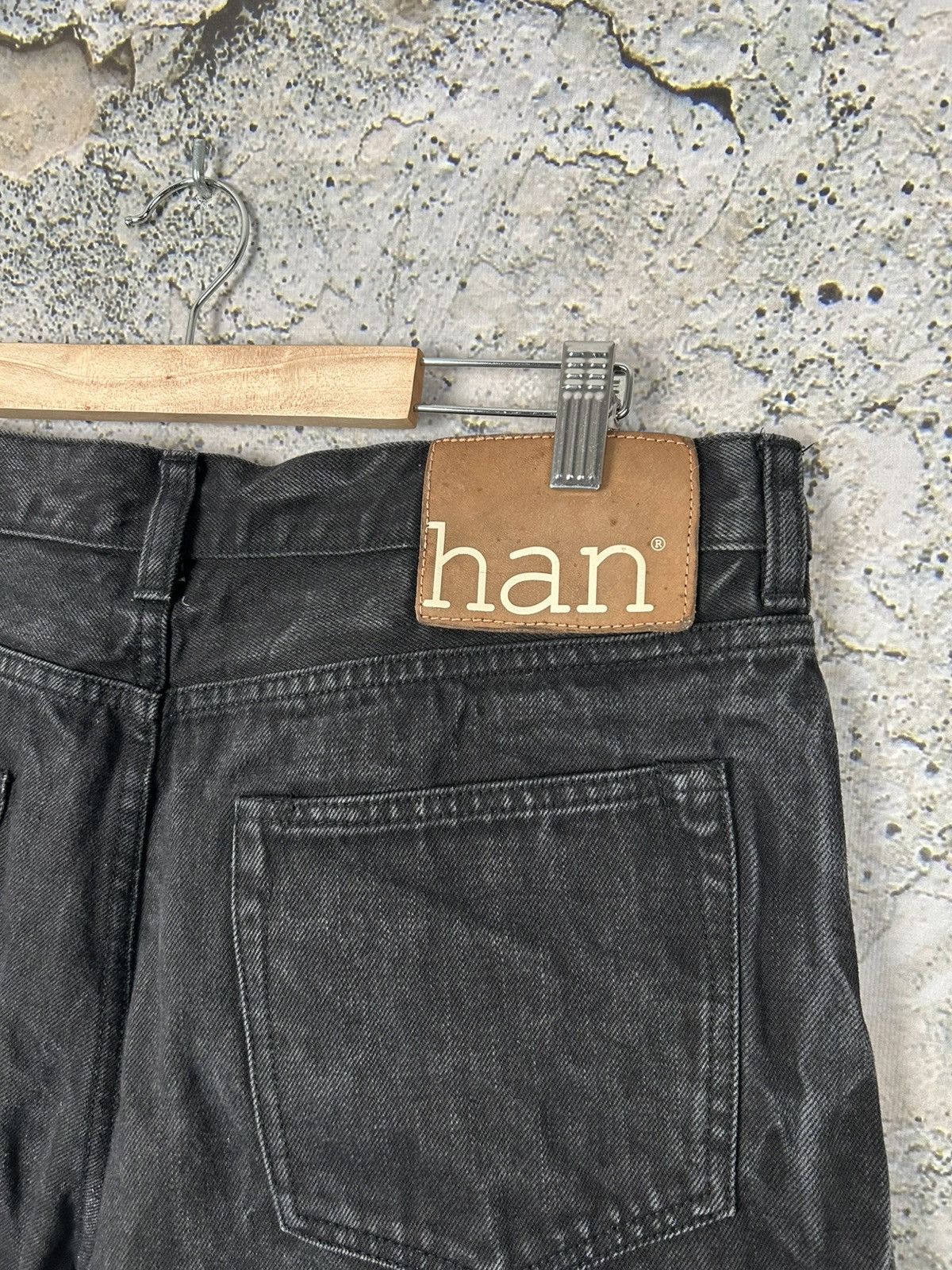 Han Kjobenhavn Han Kjobenhavn Selvedge Japanese Denim Washed Black Grunge Size US 34 / EU 50 - 5 Thumbnail