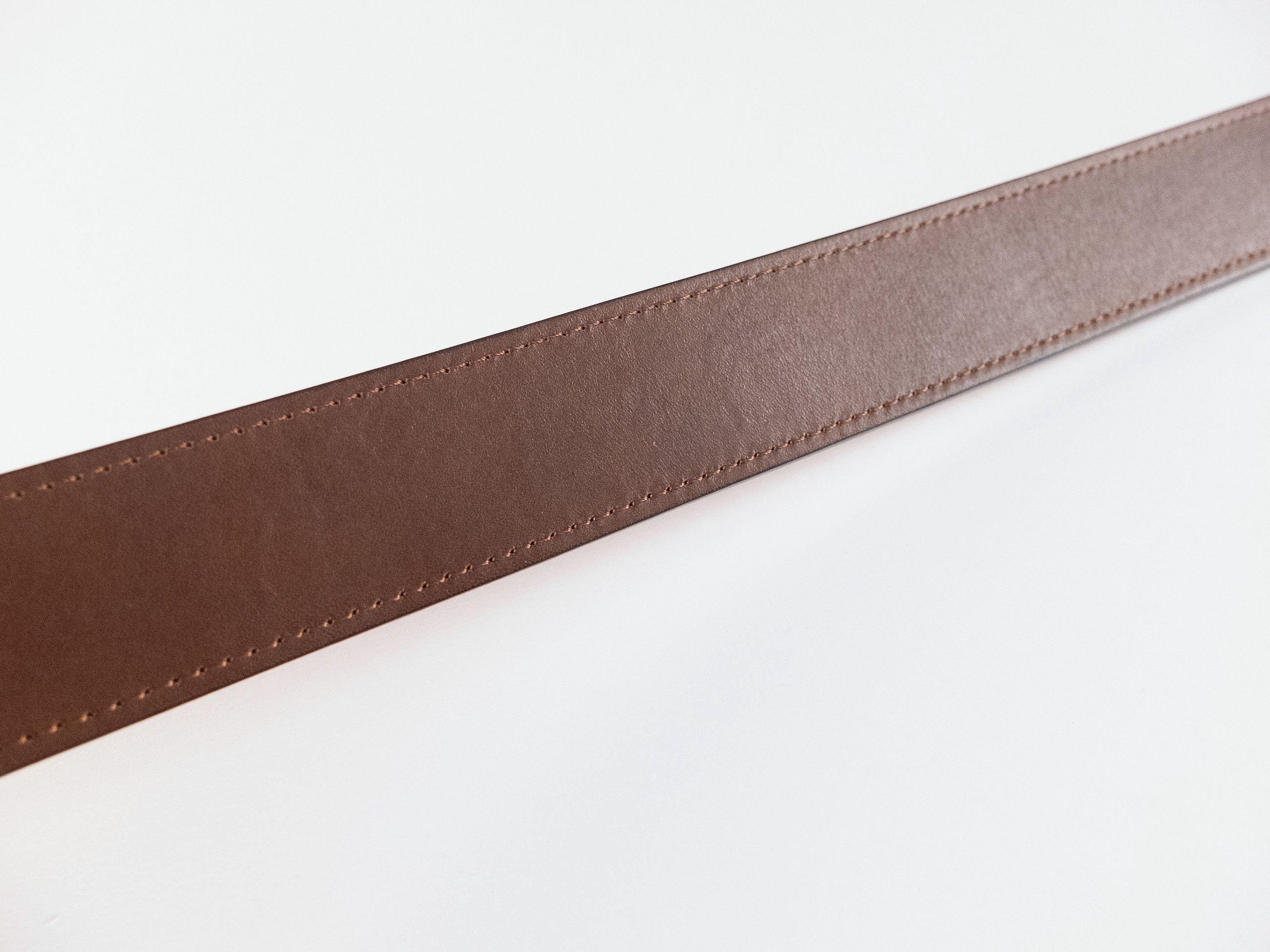 Berluti BERLUTI brown contrast stitch classic leather belt 90 Size 36 - 11 Thumbnail