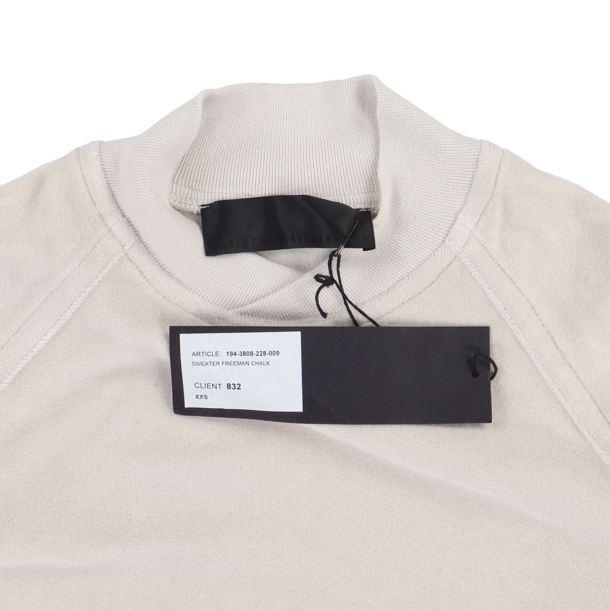 Haider Ackermann Beige Velour Freeman Sweatshirt Size XXS / US 00 / IT 34 - 5 Thumbnail