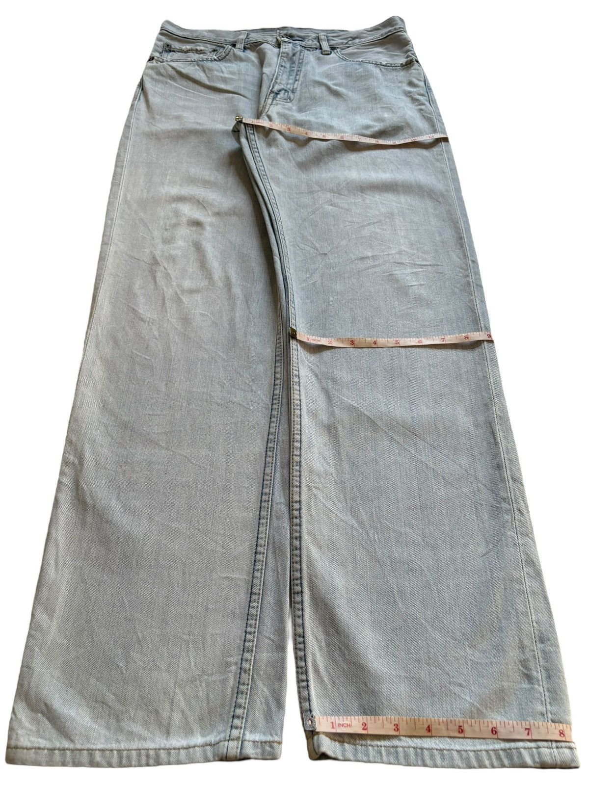 Levi's Vintage 90s Levis 502 Light Blue Wash Loose Baggy Jeans Size US 32 / EU 48 - 14 Thumbnail