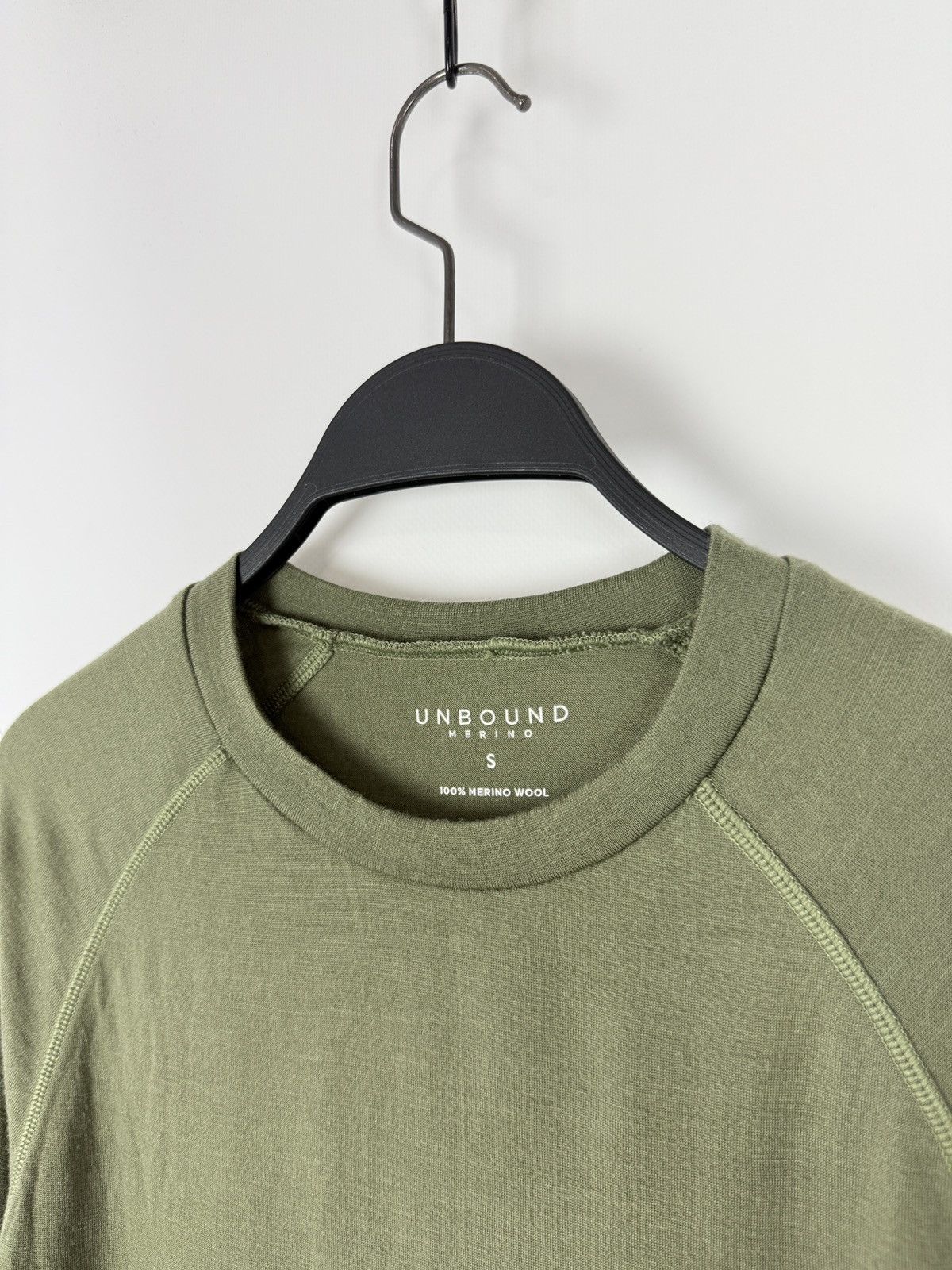 Unbound Merino Unbound Merino Wool Green Crewneck Long Sleeve Shirt S Size US S / EU 44-46 / 1 - 2 Thumbnail