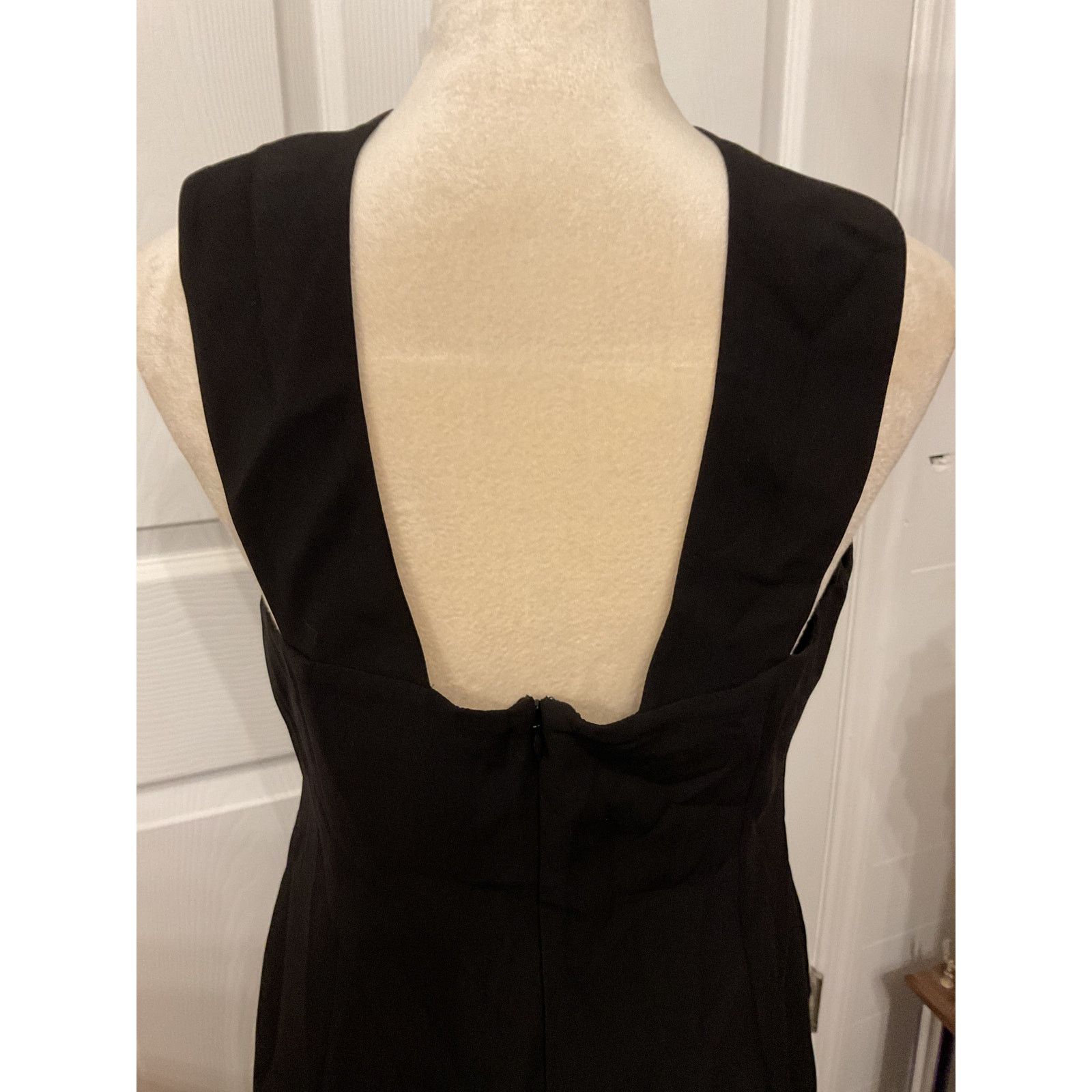 Halston NWT Halston Andie Stretch Crepe Mini Dress in Jet Black, 12 Size XL / US 12-14 / IT 48-50 - 5 Thumbnail