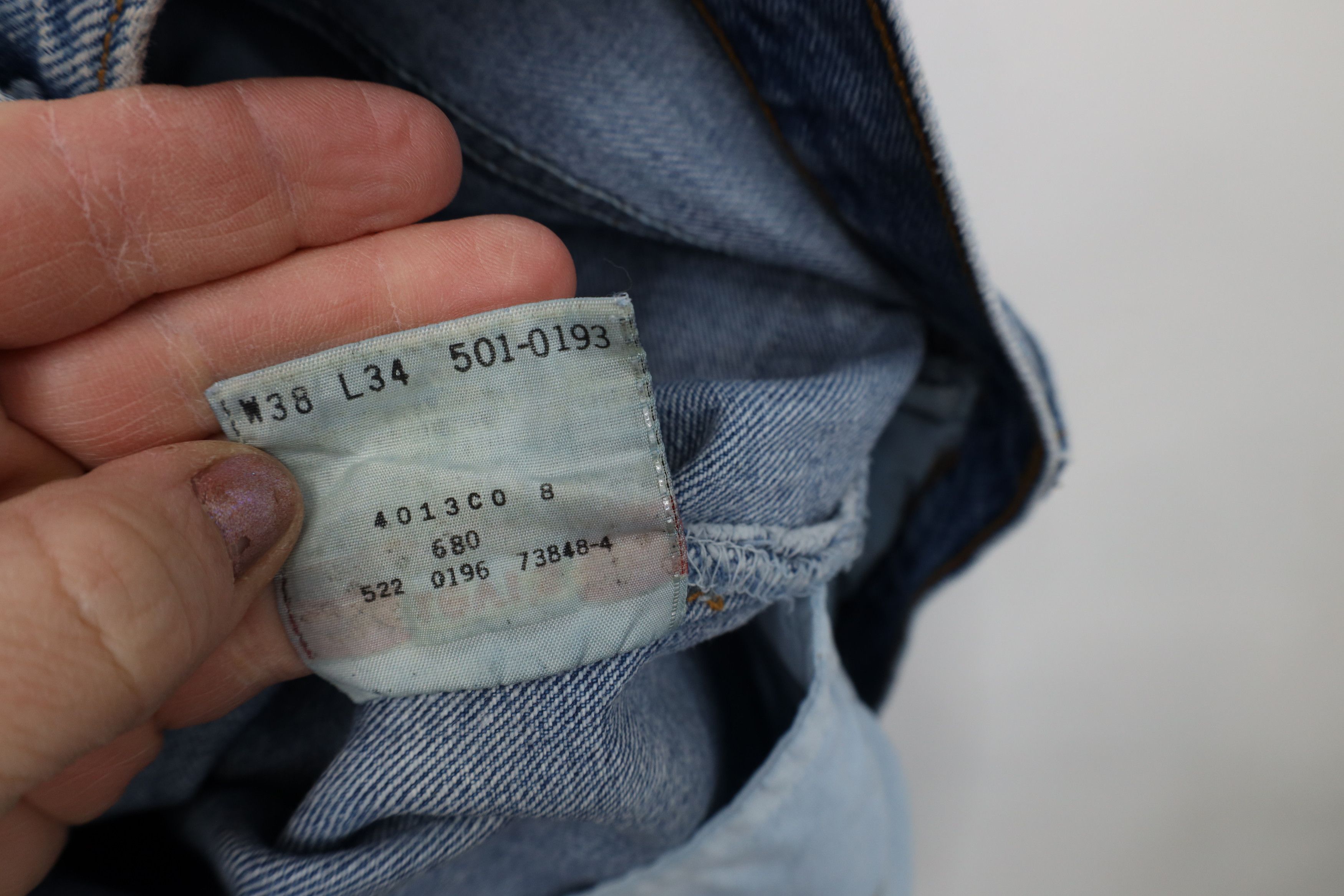 Vintage Vintage 90s Levis 501xx Fly Original Straight Leg Jeans USA Size US 38 / EU 54 - 8 Thumbnail