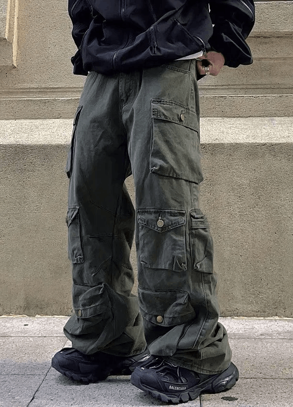 Japanese Brand × Vintage Utility grunge multi pocket cargo pants Size US 30 / EU 46 - 1 Thumbnail