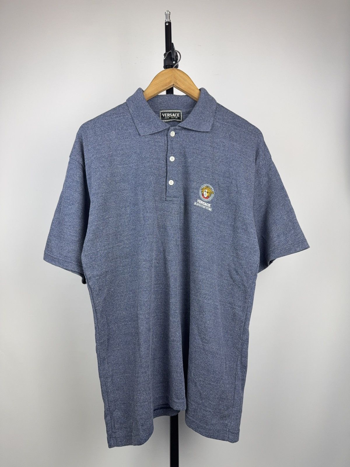 Versace Jeans Couture Retro Versace Jeans Couture Medusa Logo Polo Shirt Blue XL Size US L / EU 52-54 / 3 - 1 Thumbnail