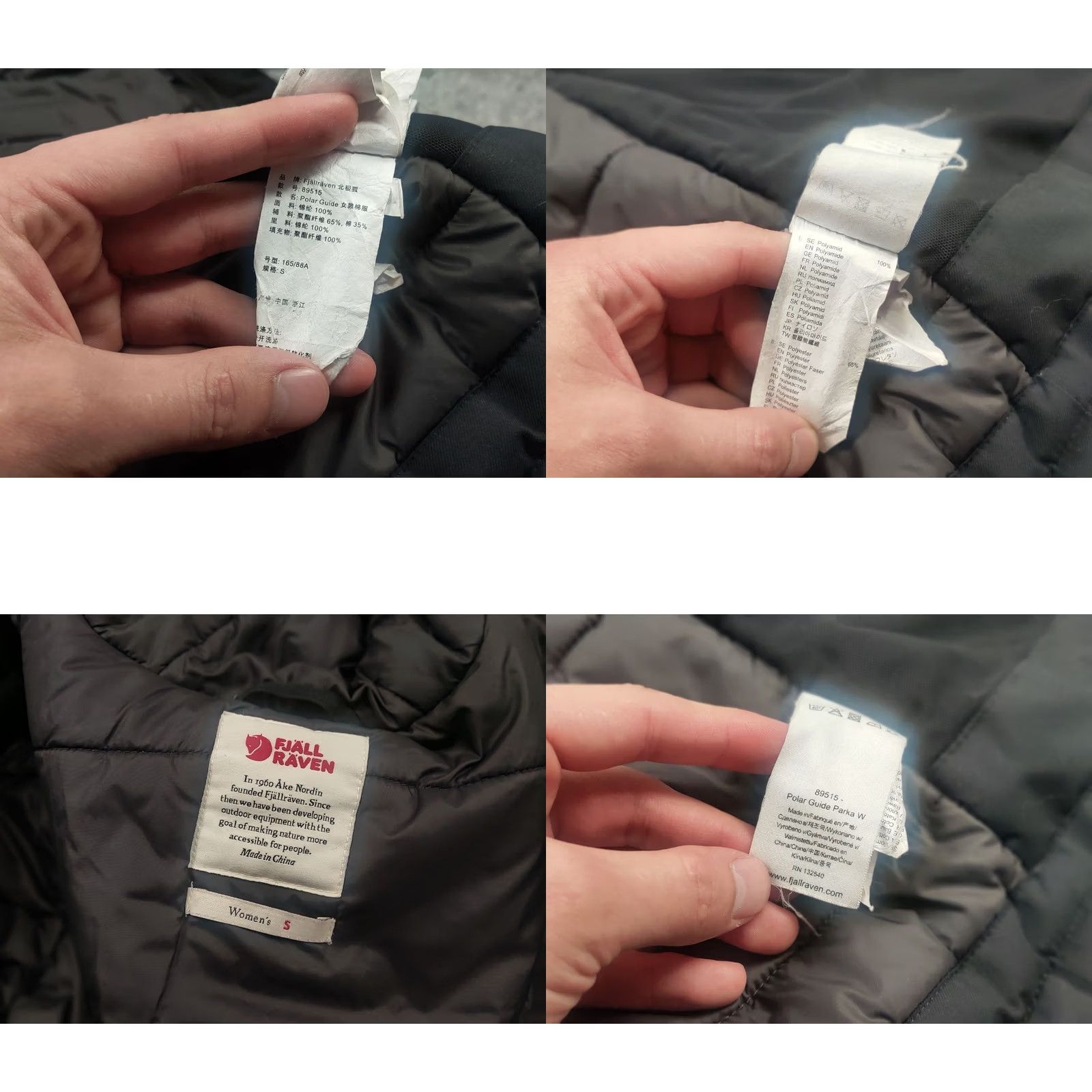 Vintage Fjällräven Polar Guide Black Canvas G 1000 Hydratic Womens Padded Parka Jacket Size S / US 4 / IT 40 - 11 Thumbnail