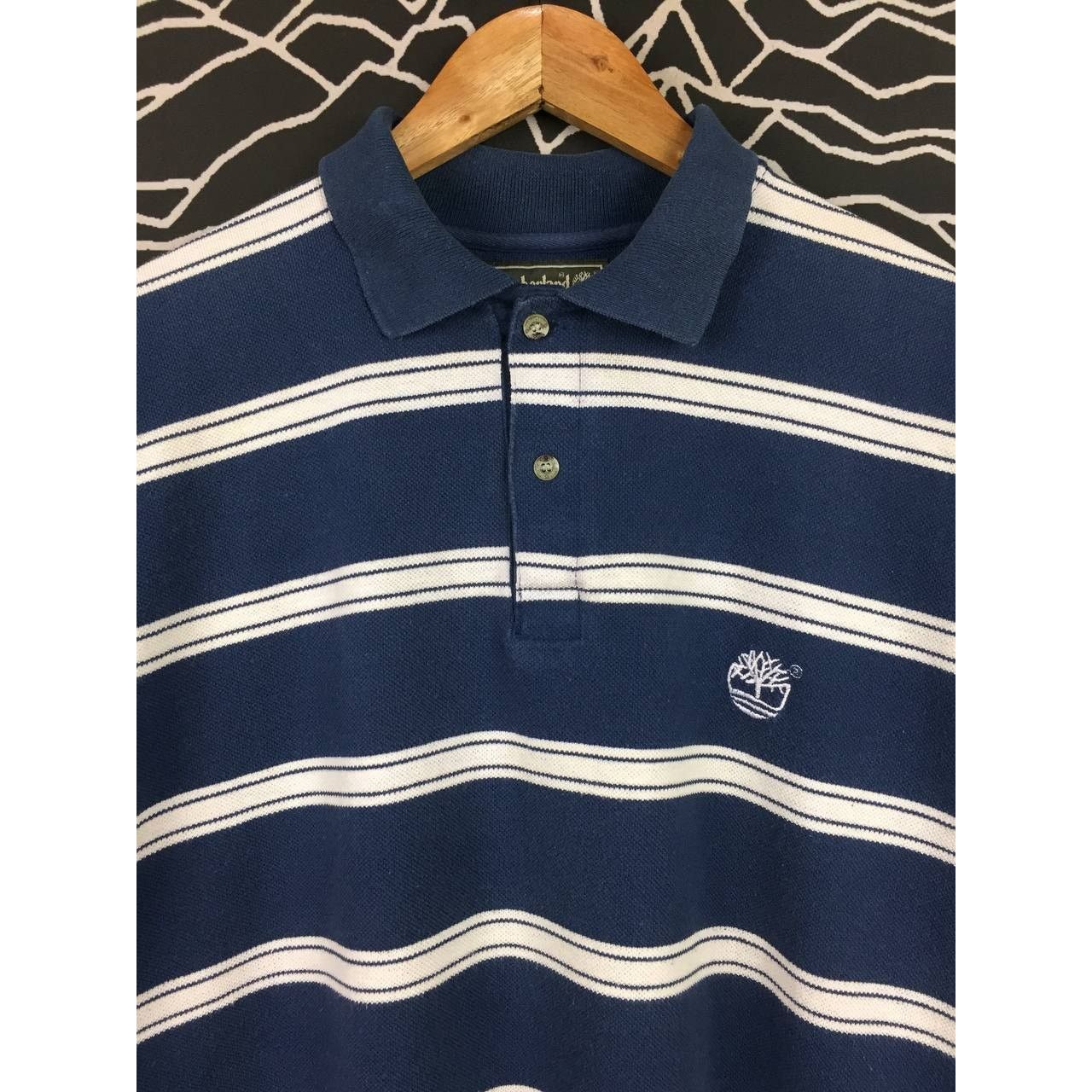 Timberland Timberland Embroidered Logo Striped Polo Tee Size US L / EU 52-54 / 3 - 3 Thumbnail