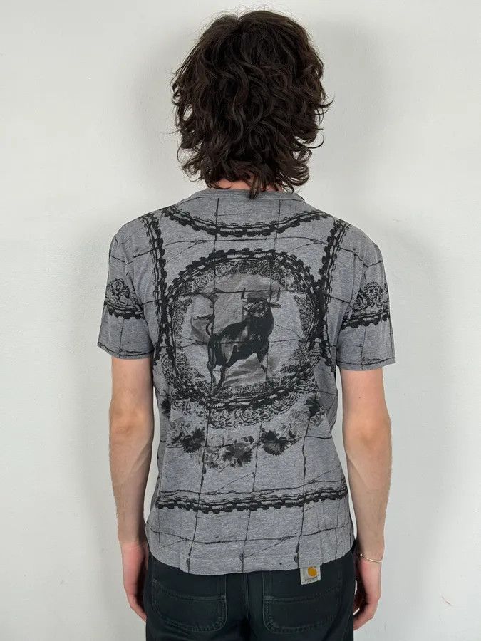 Dolce & Gabbana SS2015 Dolce & Gabbana Grey & Black Bull Corrida T-Shirt Size US S / EU 44-46 / 1 - 3 Thumbnail