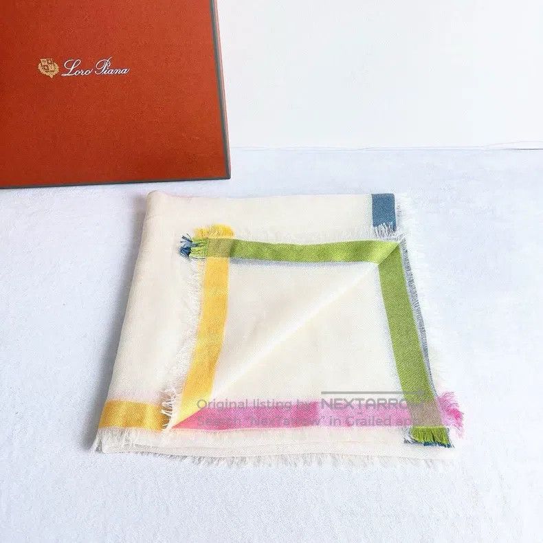 Loro Piana LORO PIANA size 120*120cm Silk scarf Xspa7347 Size ONE SIZE - 4 Thumbnail