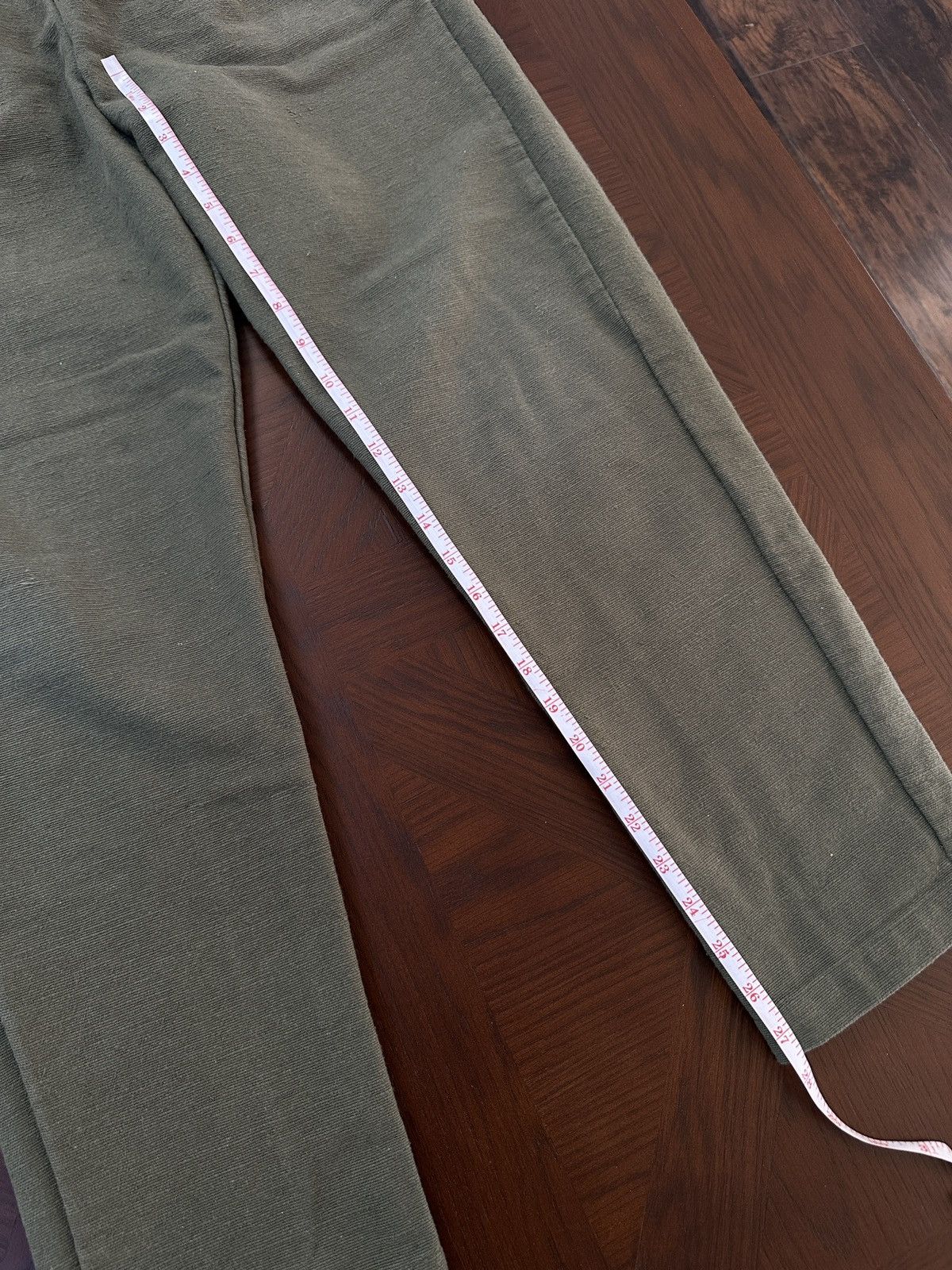 18 East JIAN SINGLE PLEAT PANT - RIFLE GREEN HANDSPUN COTTON CANVAS Size US 28 / EU 44 - 9 Thumbnail
