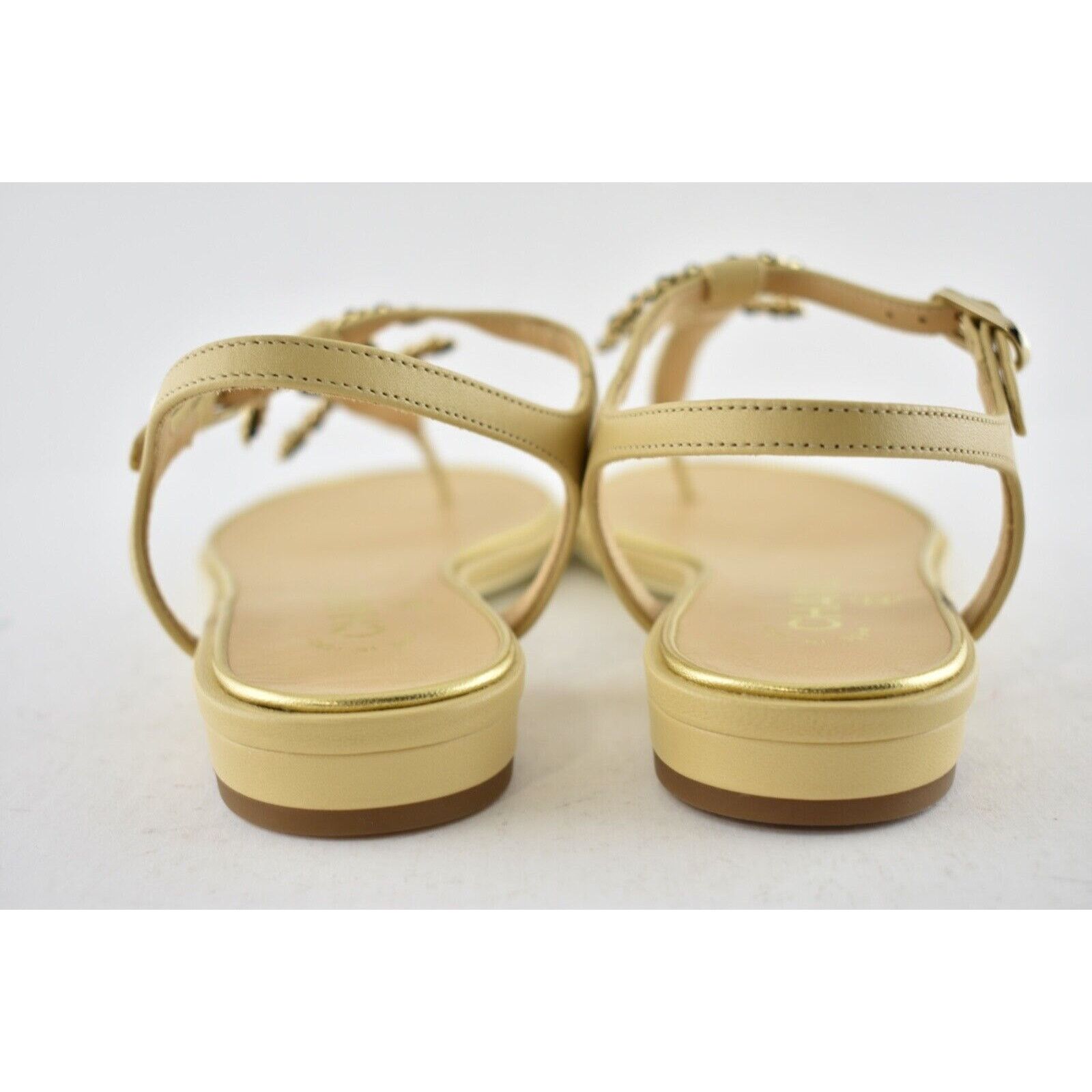 Chanel 19C Lambskin Chain CC XL Logo Ankle Strap Sandal Flat 36 Size US 6 / IT 36 - 11 Thumbnail