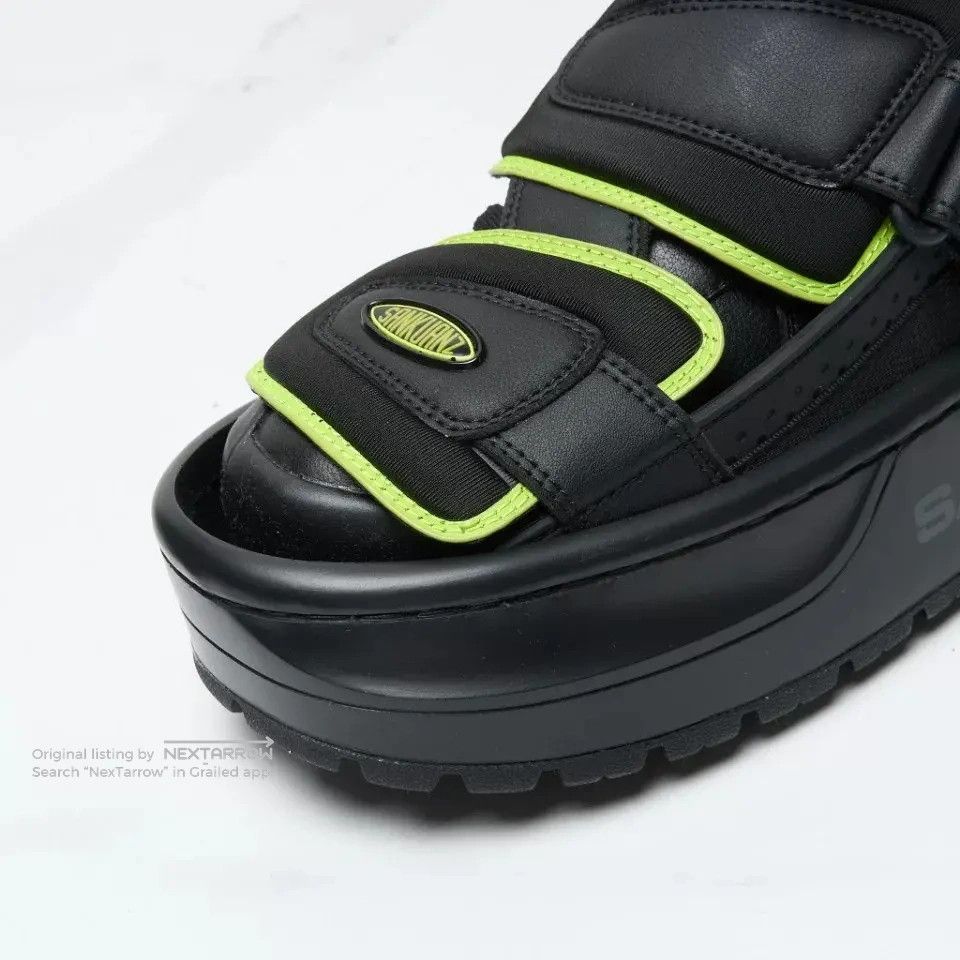 Sankuanz Black Neon Green High-Top Sneakers, Men's (Size 10) — image 4 of 6
