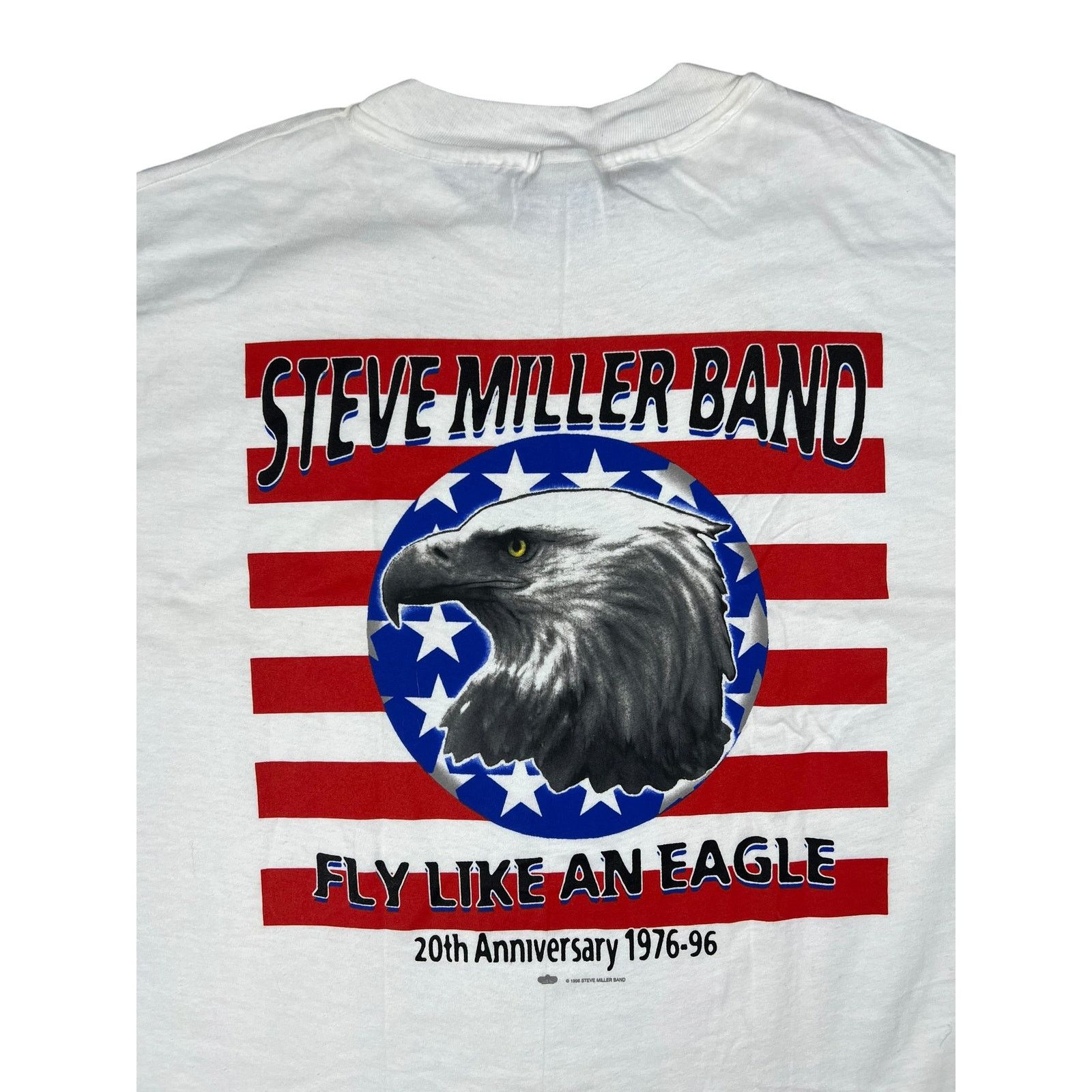 Band Tees × Hanes × Vintage Vintage 1994 Steve Miller Band Fly Like An Eagle band tee Size US XL / EU 56 / 4 - 8 Thumbnail